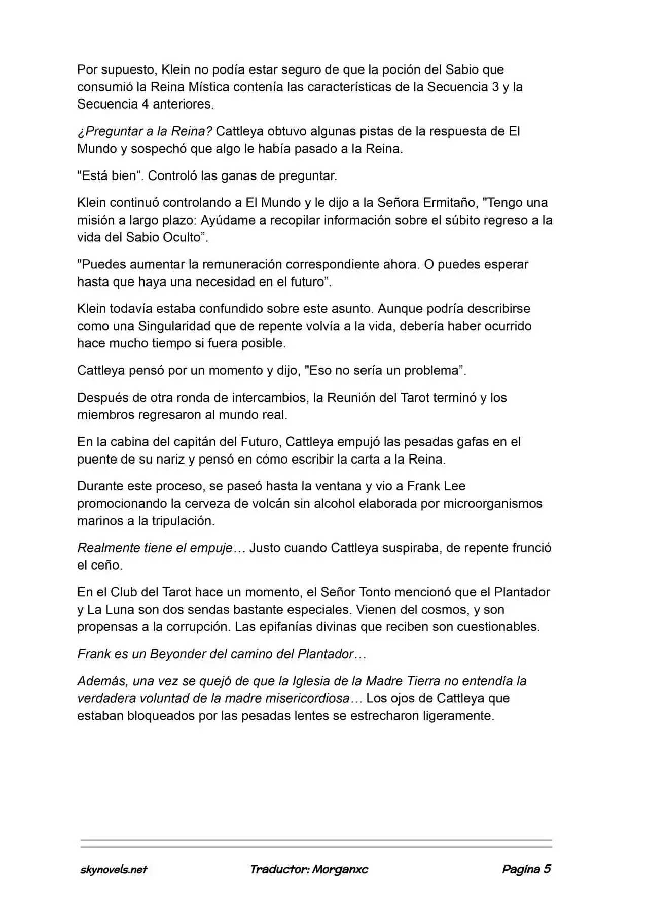 Lord Of The Mysteries (Novela) - Capítulo 1323 - Página 5 - LectorTMOo