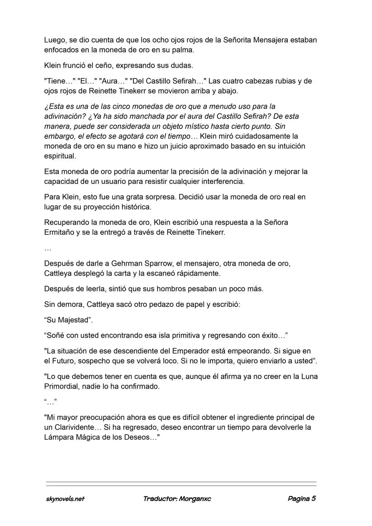 Lord Of The Mysteries (Novela) - Capítulo 1324 - Página 5 - LectorTMOo
