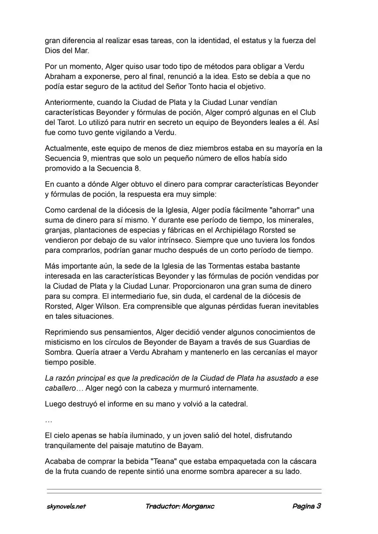 Lord Of The Mysteries (Novela) - Capítulo 1325 - Página 3 - LectorTMOo