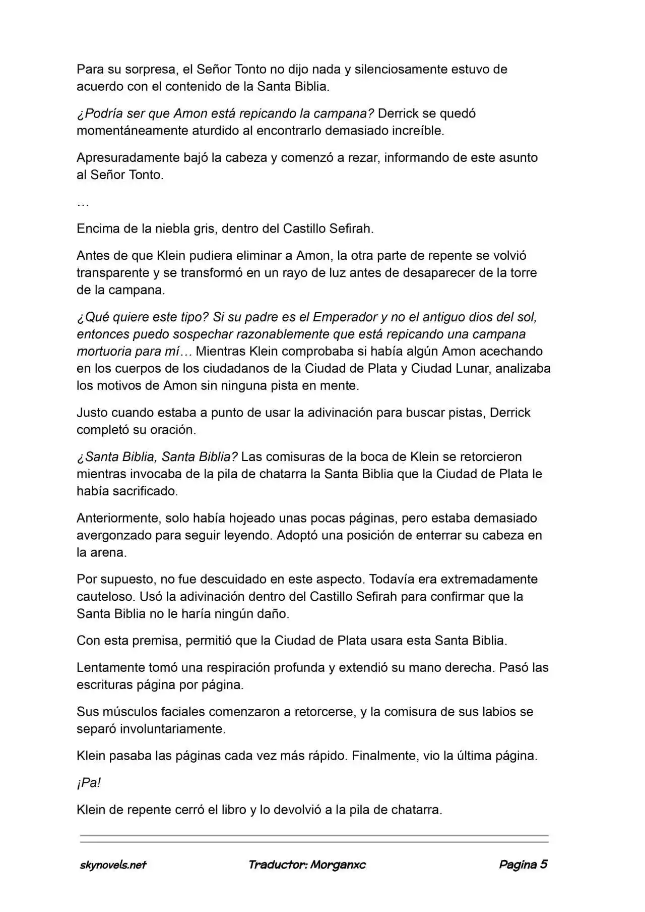 Lord Of The Mysteries (Novela) - Capítulo 1326 - Página 5 - LectorTMOo