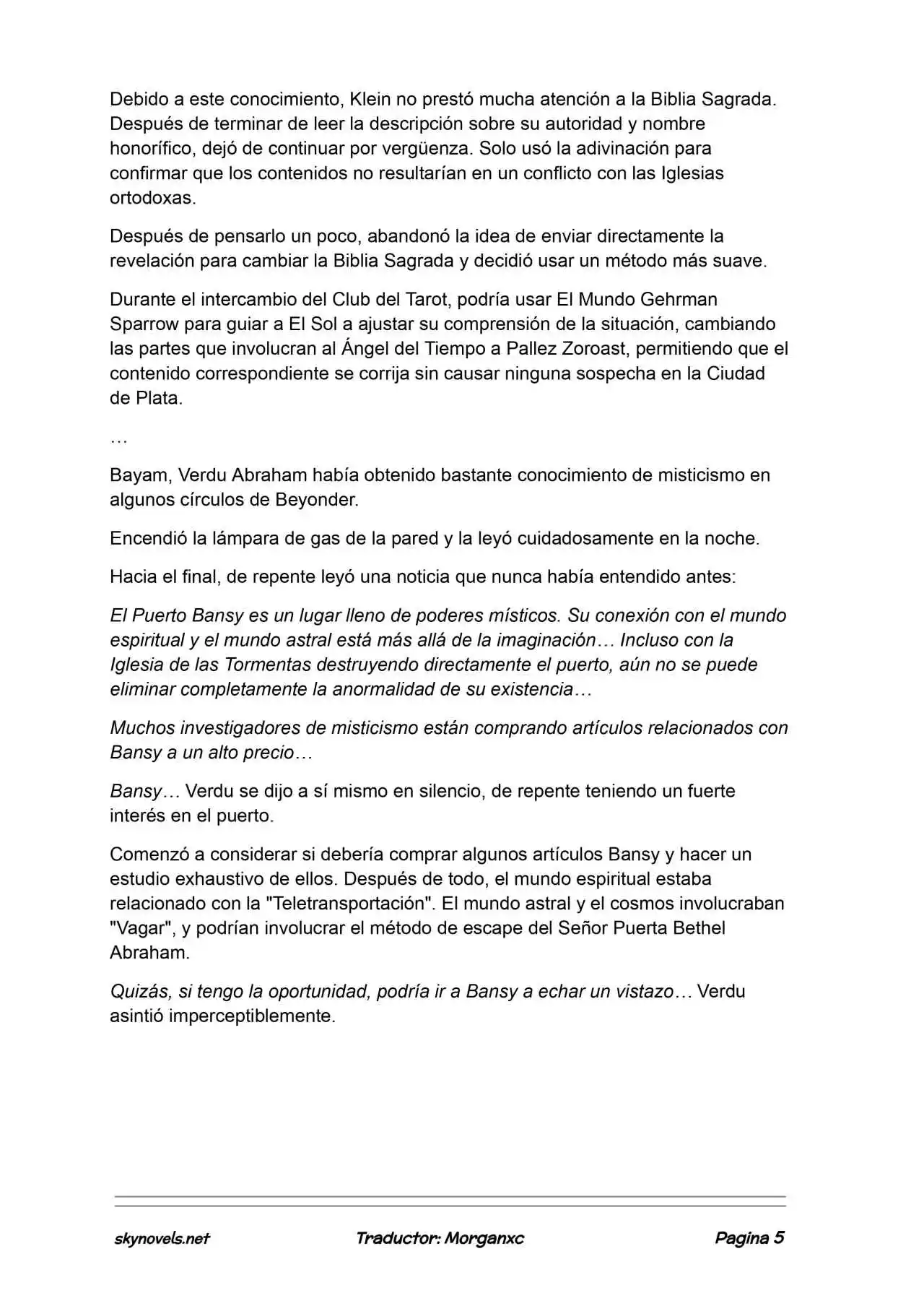 Lord Of The Mysteries (Novela) - Capítulo 1327 - Página 5 - LectorTMOo