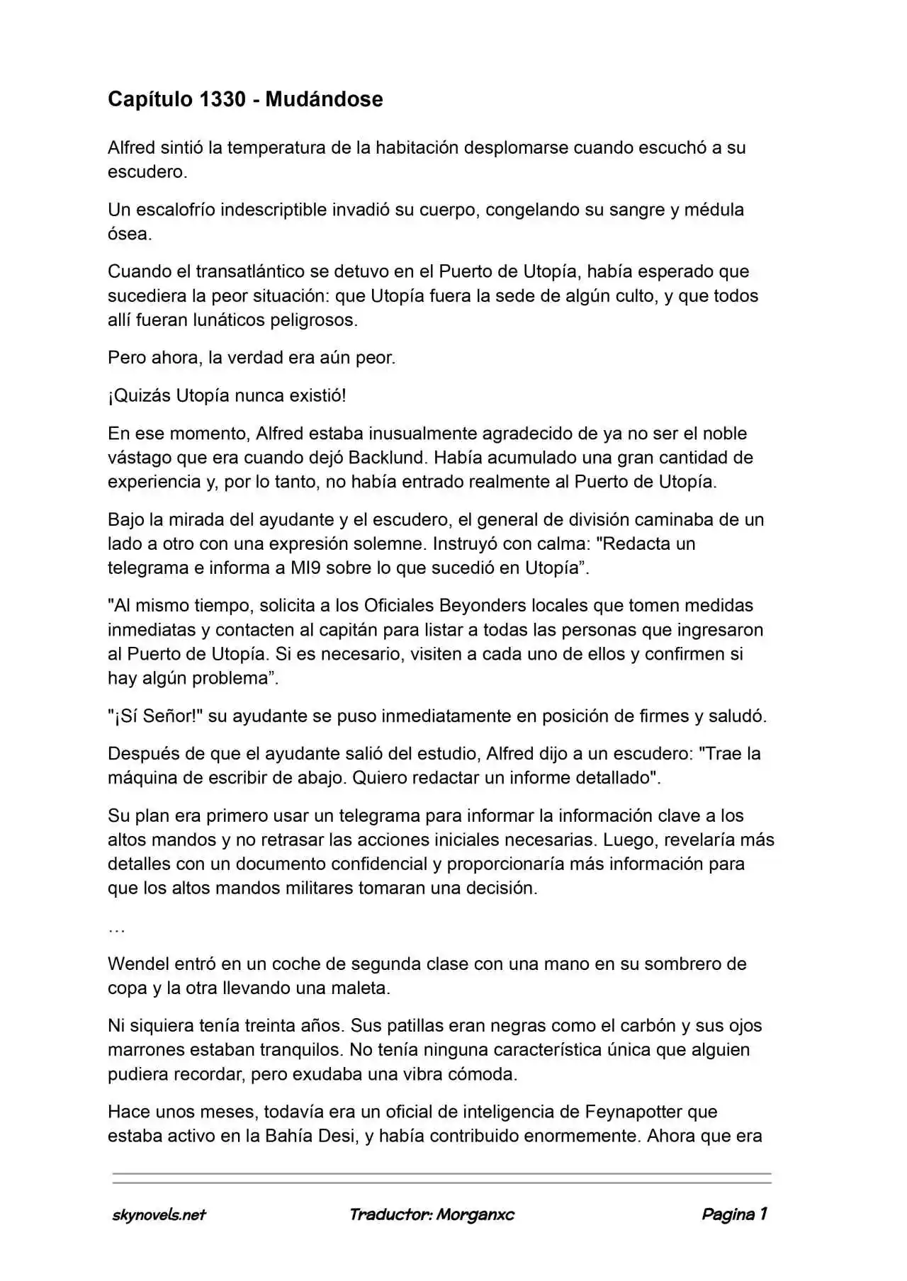 Lord Of The Mysteries (Novela) - Capítulo 1330 - Página 1 - LectorTMOo