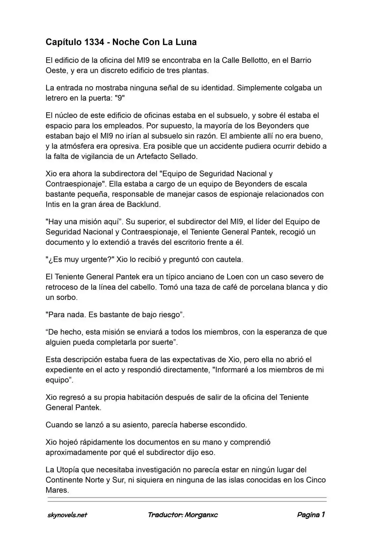 Lord Of The Mysteries (Novela) - Capítulo 1334 - Página 1 - LectorTMOo