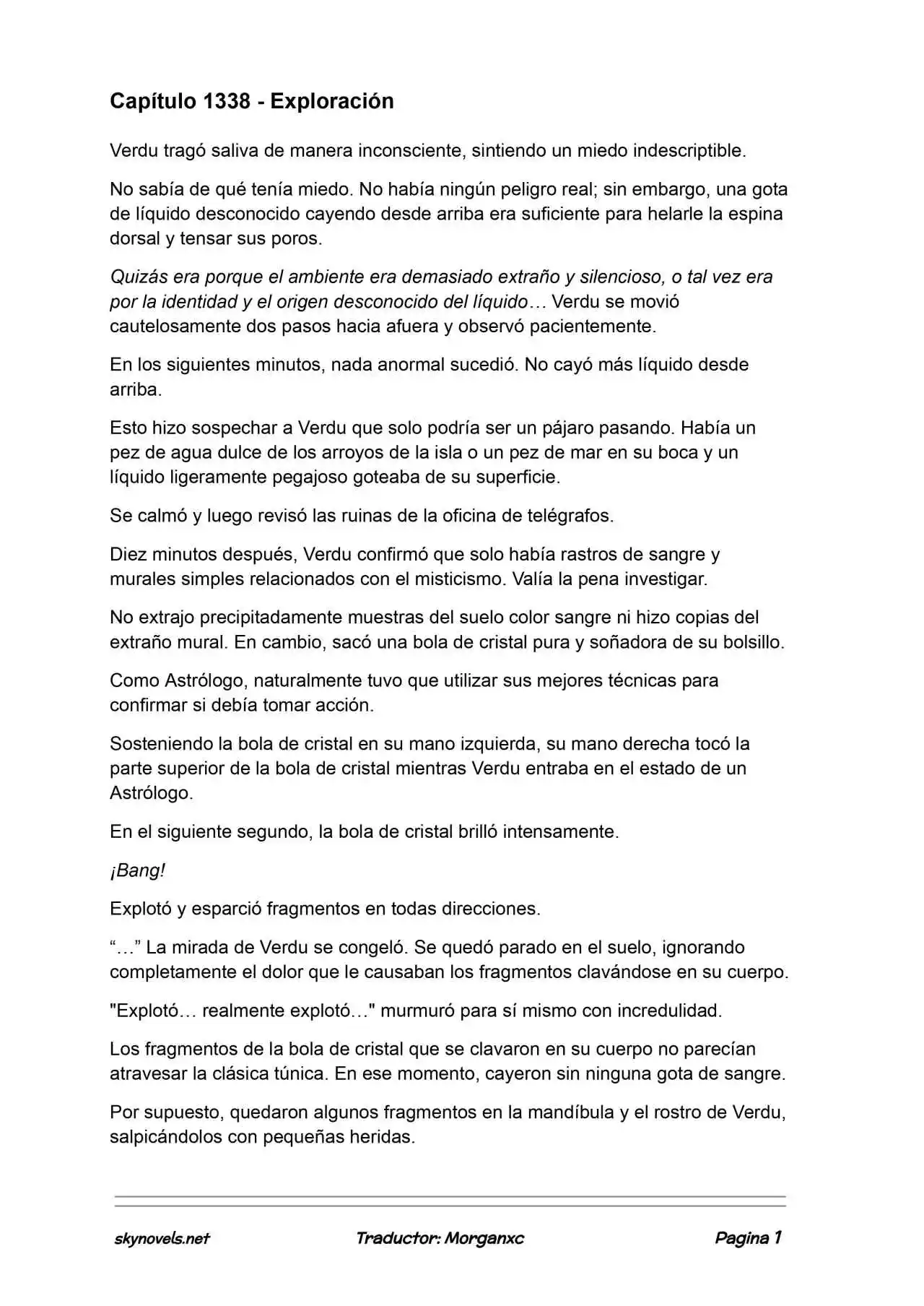 Lord Of The Mysteries (Novela) - Capítulo 1338 - Página 1 - LectorTMOo