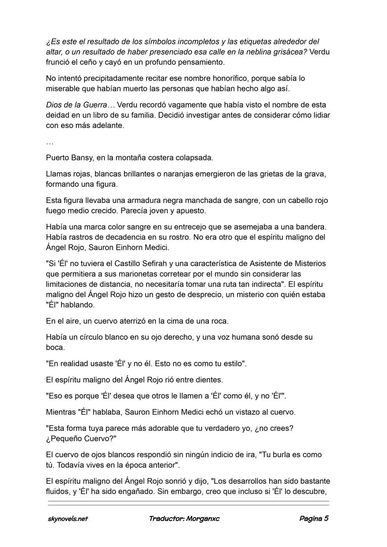 Lord Of The Mysteries (Novela) - Capítulo 1339 - Página 5 - LectorTMOo