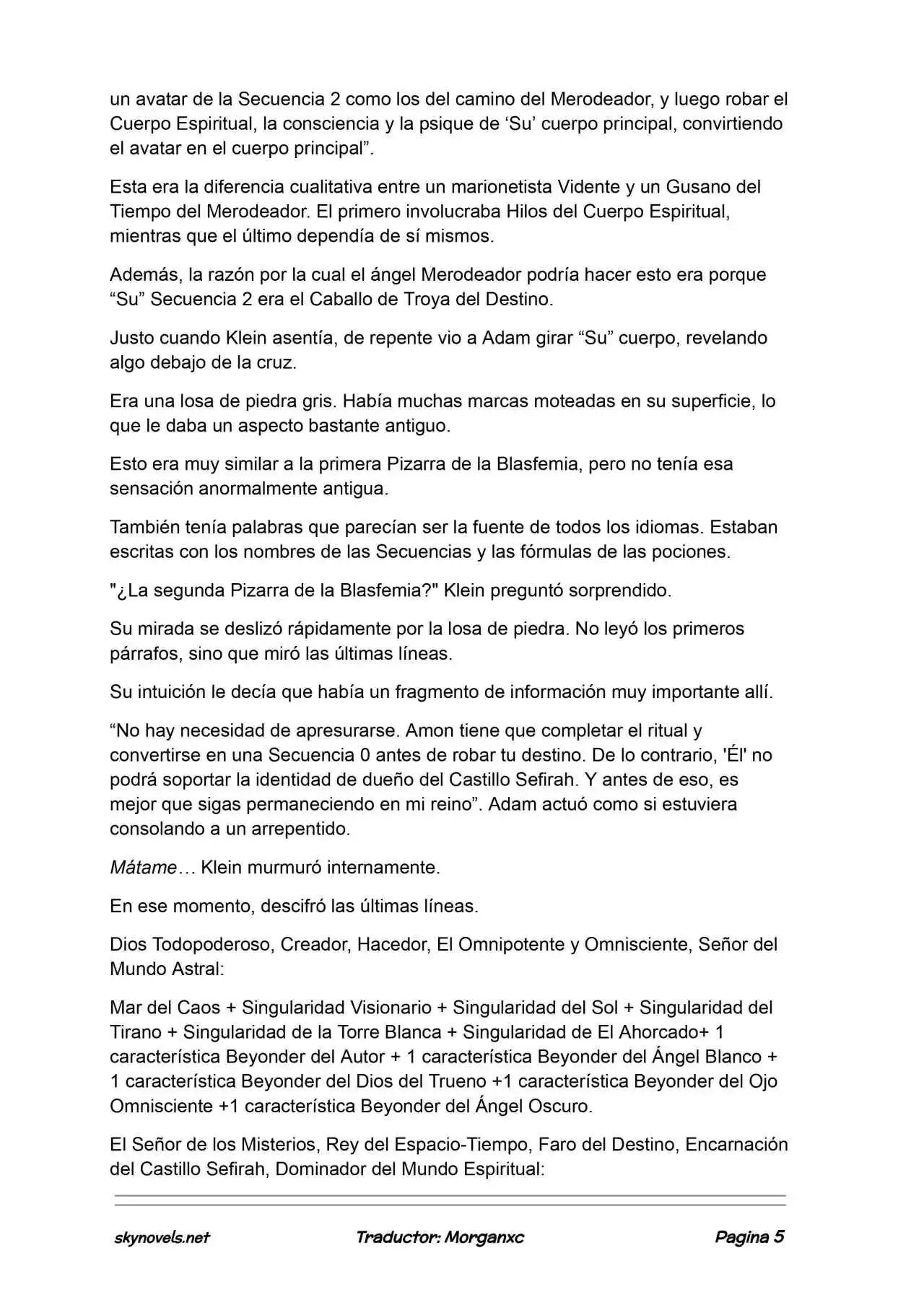 Lord Of The Mysteries (Novela) - Capítulo 1345 - Página 5 - LectorTMOo
