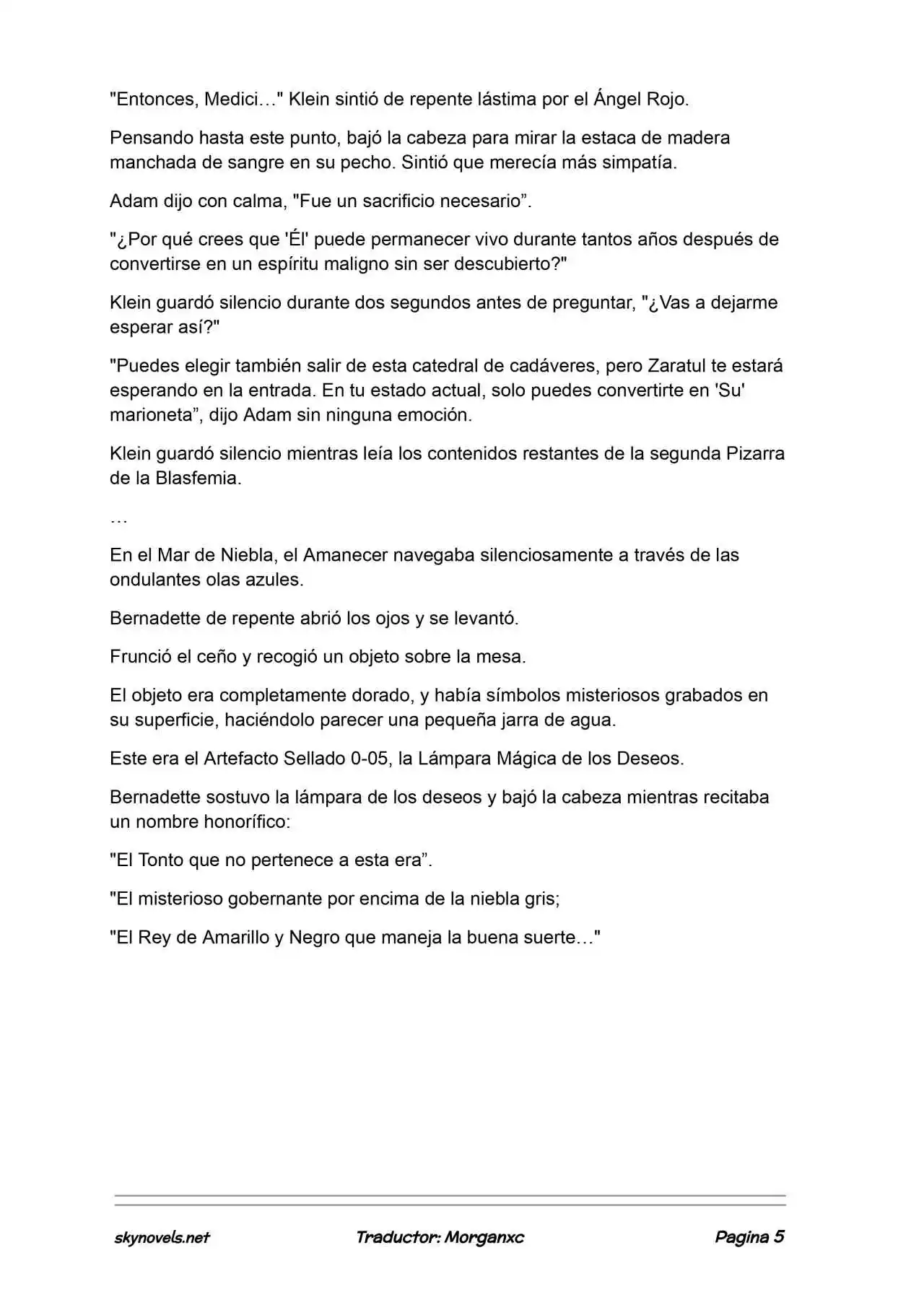 Lord Of The Mysteries (Novela) - Capítulo 1346 - Página 5 - LectorTMOo