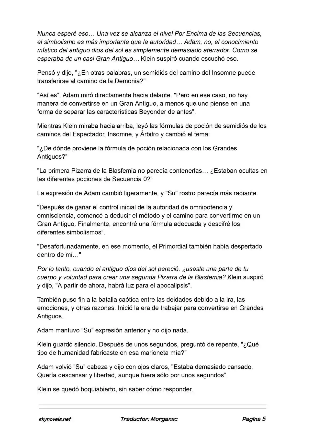 Lord Of The Mysteries (Novela) - Capítulo 1347 - Página 5 - LectorTMOo