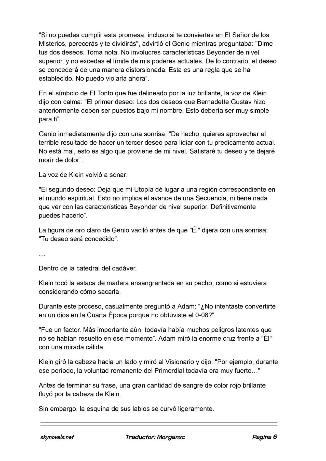 Lord Of The Mysteries (Novela) - Capítulo 1349 - Página 6 - LectorTMOo