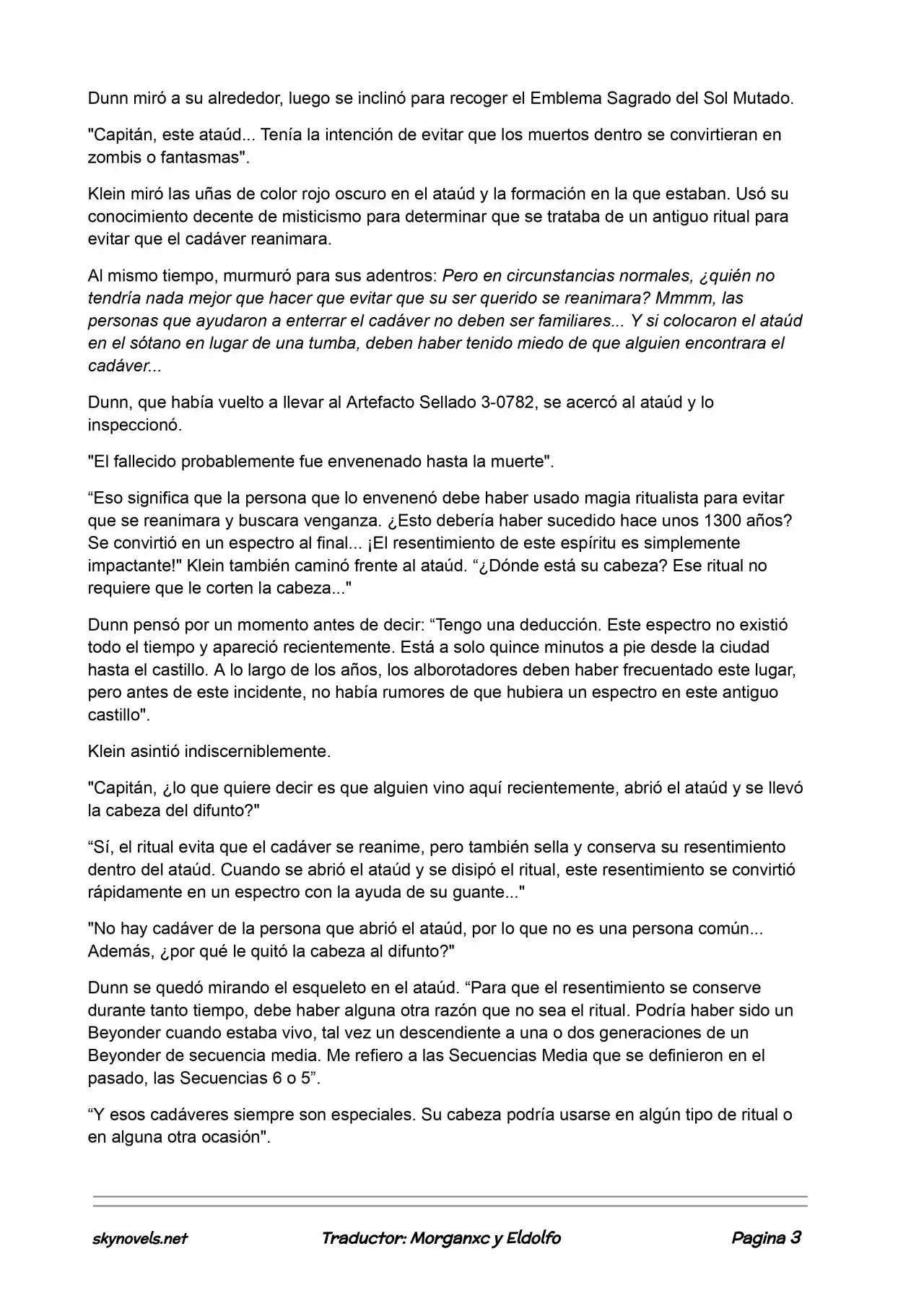 Lord Of The Mysteries (Novela) - Capítulo 135 - Página 2 - LectorTMOo