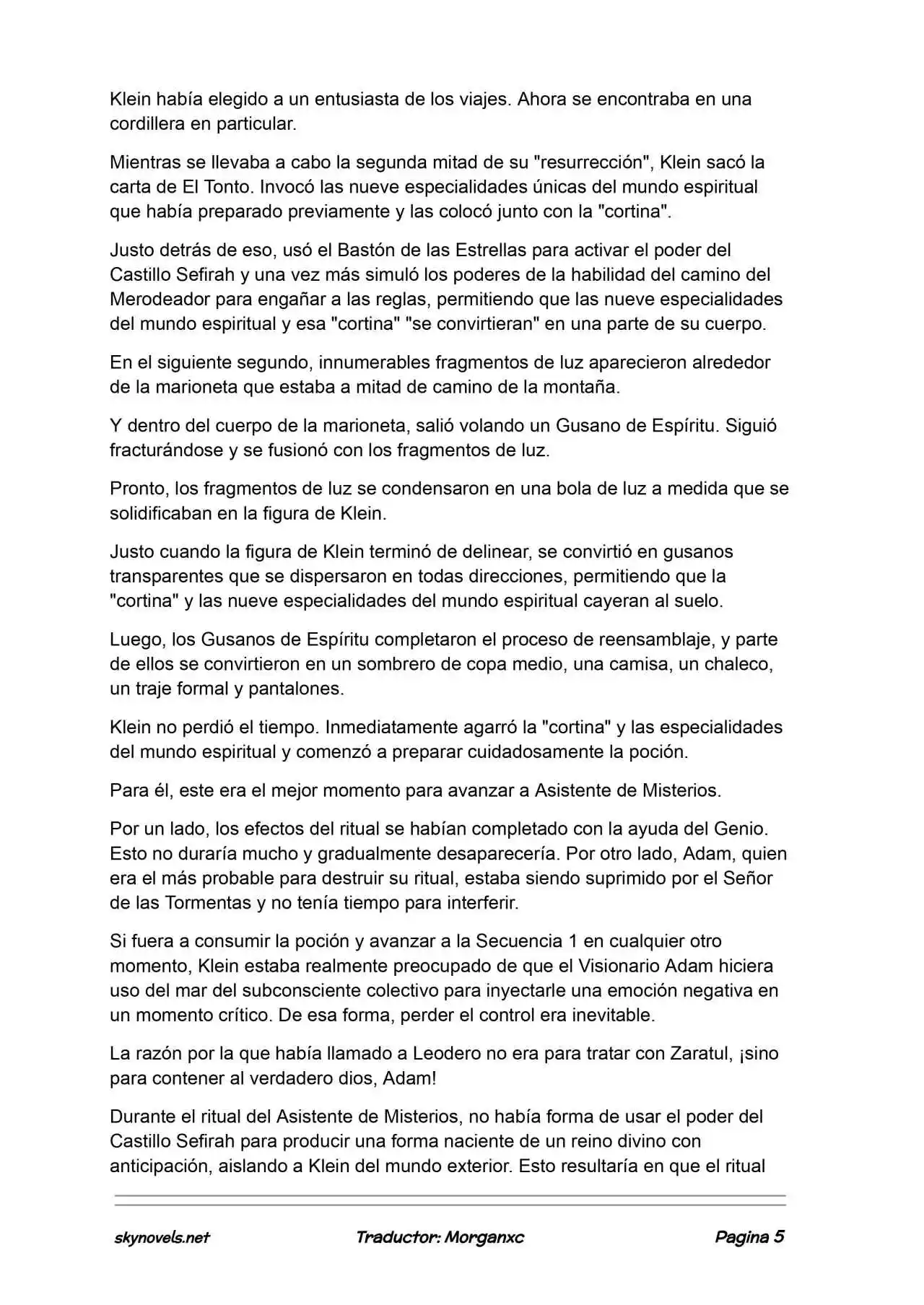 Lord Of The Mysteries (Novela) - Capítulo 1351 - Página 5 - LectorTMOo