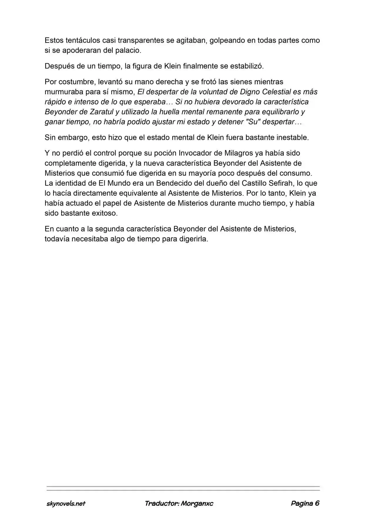 Lord Of The Mysteries (Novela) - Capítulo 1355 - Página 6 - LectorTMOo