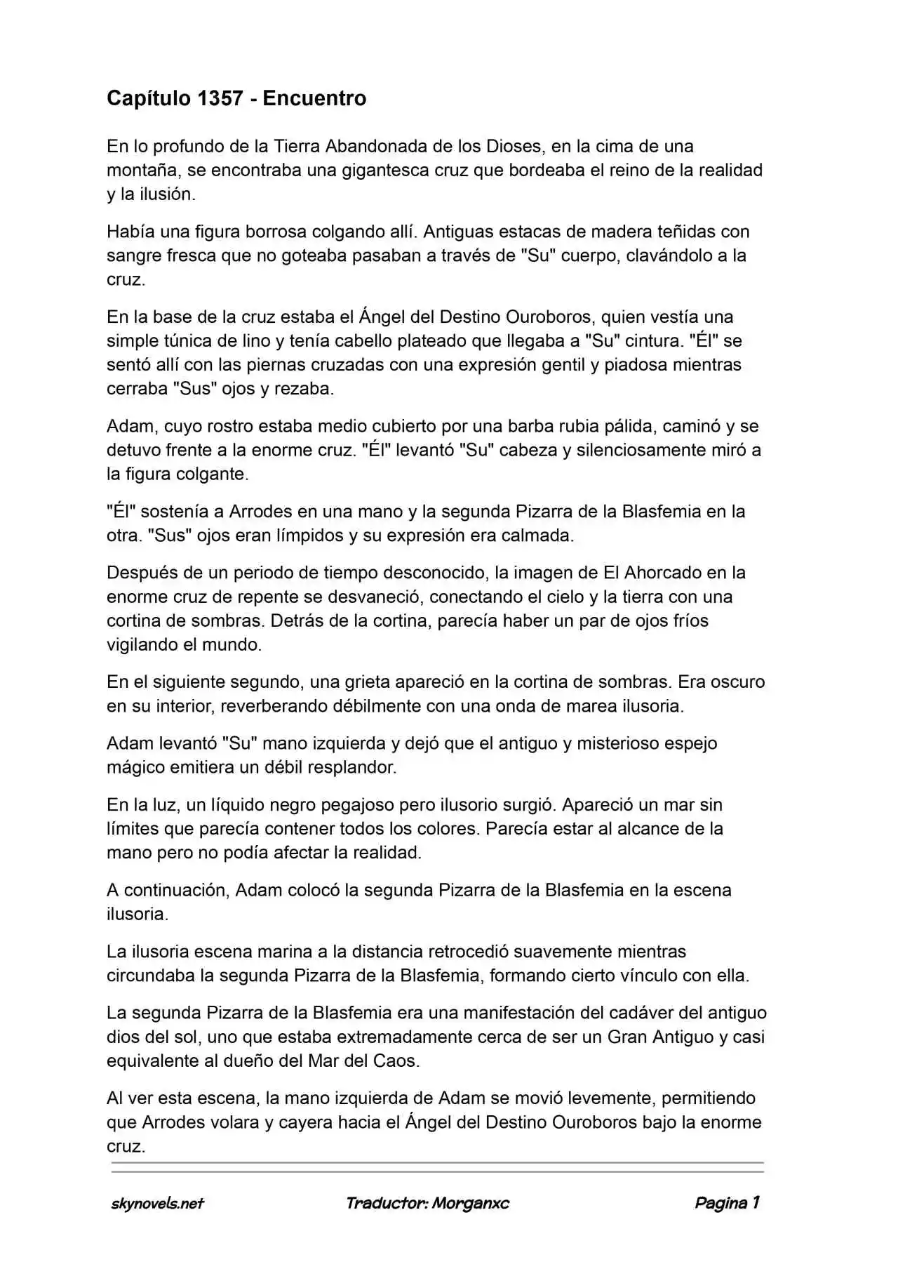 Lord Of The Mysteries (Novela) - Capítulo 1357 - Página 1 - LectorTMOo