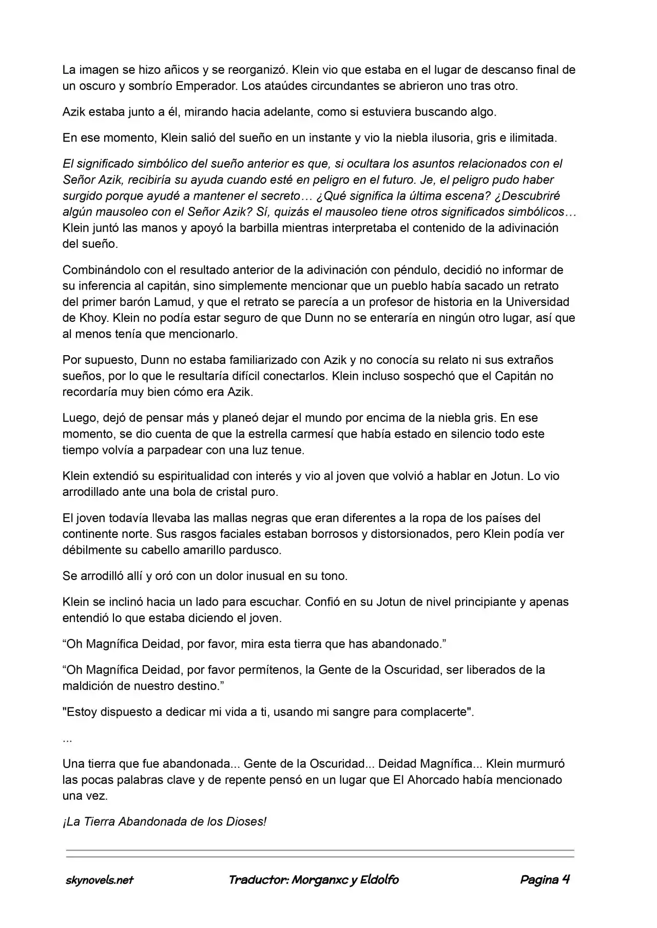 Lord Of The Mysteries (Novela) - Capítulo 136 - Página 4 - LectorTMOo