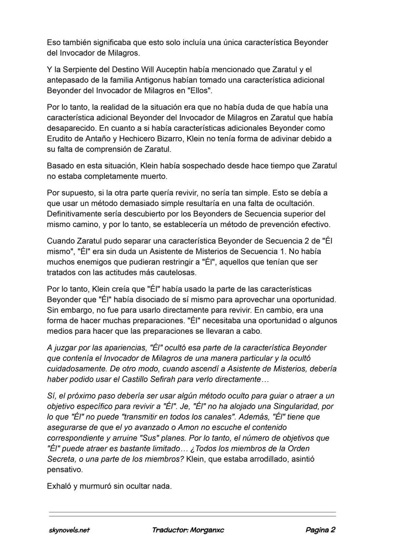 Lord Of The Mysteries (Novela) - Capítulo 1362 - Página 2 - LectorTMOo