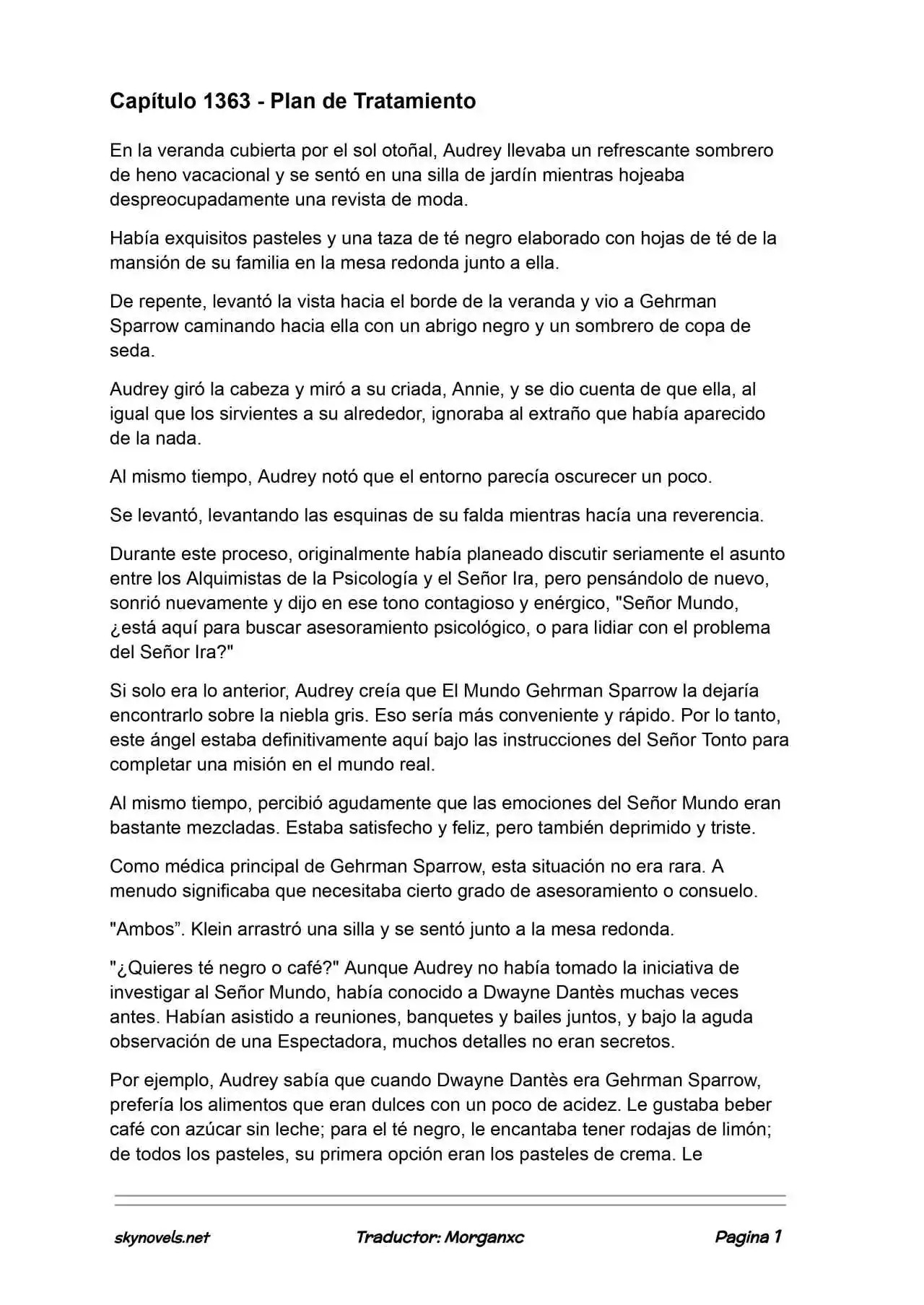 Lord Of The Mysteries (Novela) capítulo 1363 página 1