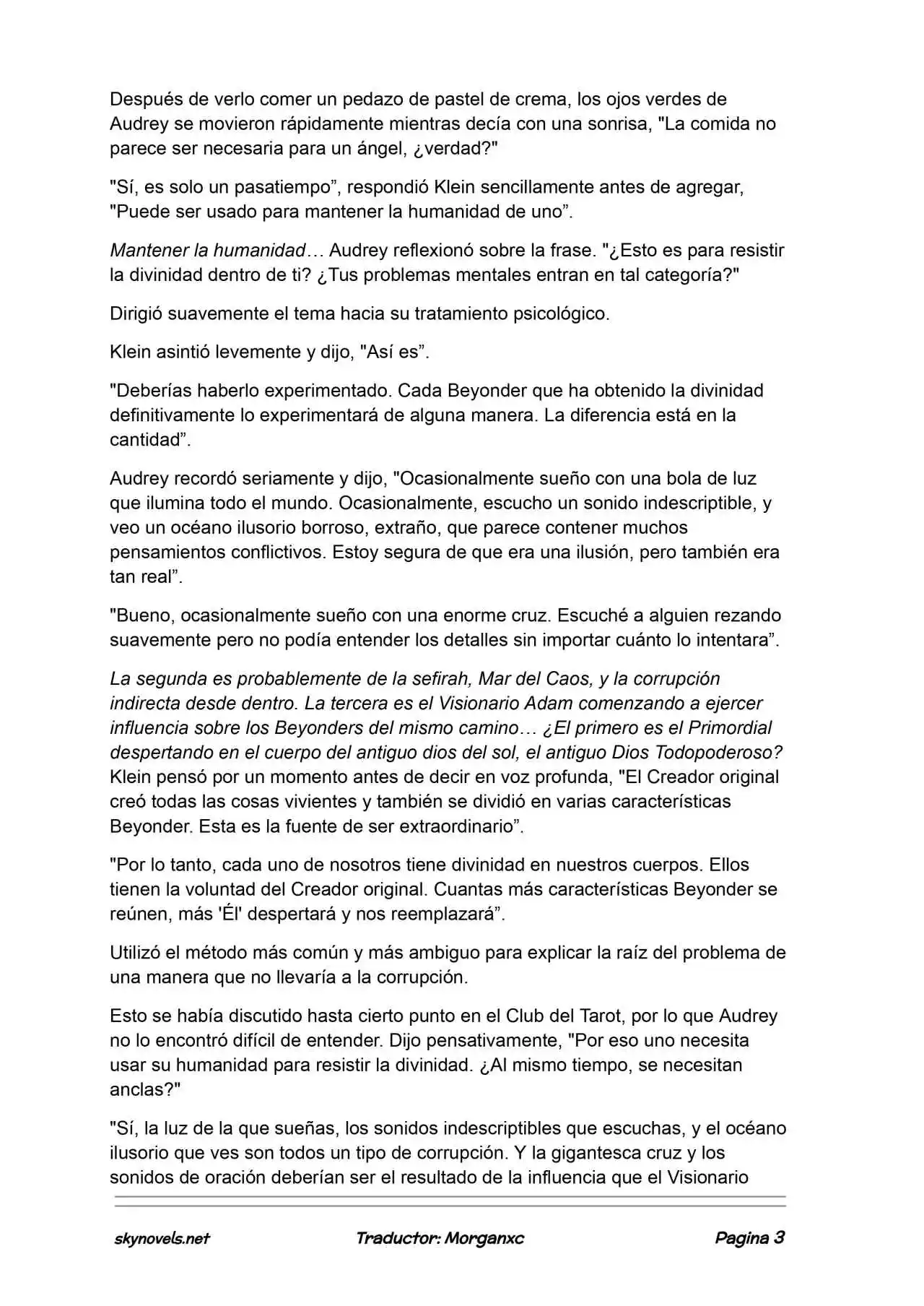 Lord Of The Mysteries (Novela) capítulo 1363 página 3