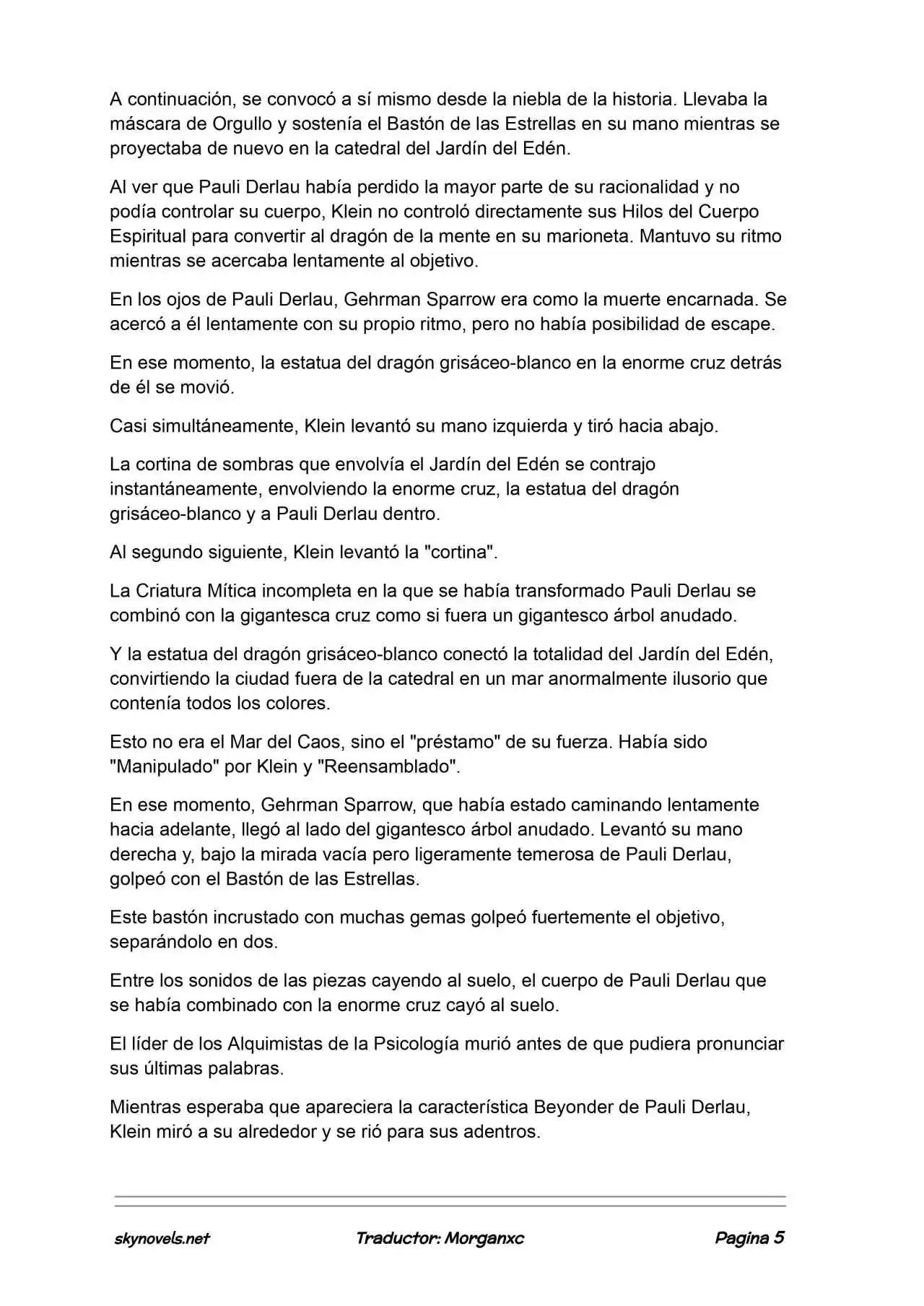 Lord Of The Mysteries (Novela) - Capítulo 1365 - Página 5 - LectorTMOo