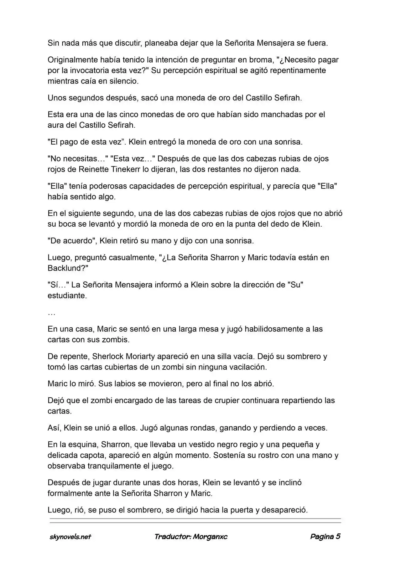 Lord Of The Mysteries (Novela) - Capítulo 1366 - Página 5 - LectorTMOo