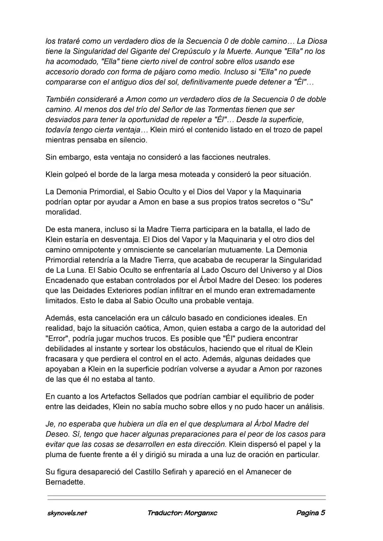 Lord Of The Mysteries (Novela) - Capítulo 1371 - Página 5 - LectorTMOo