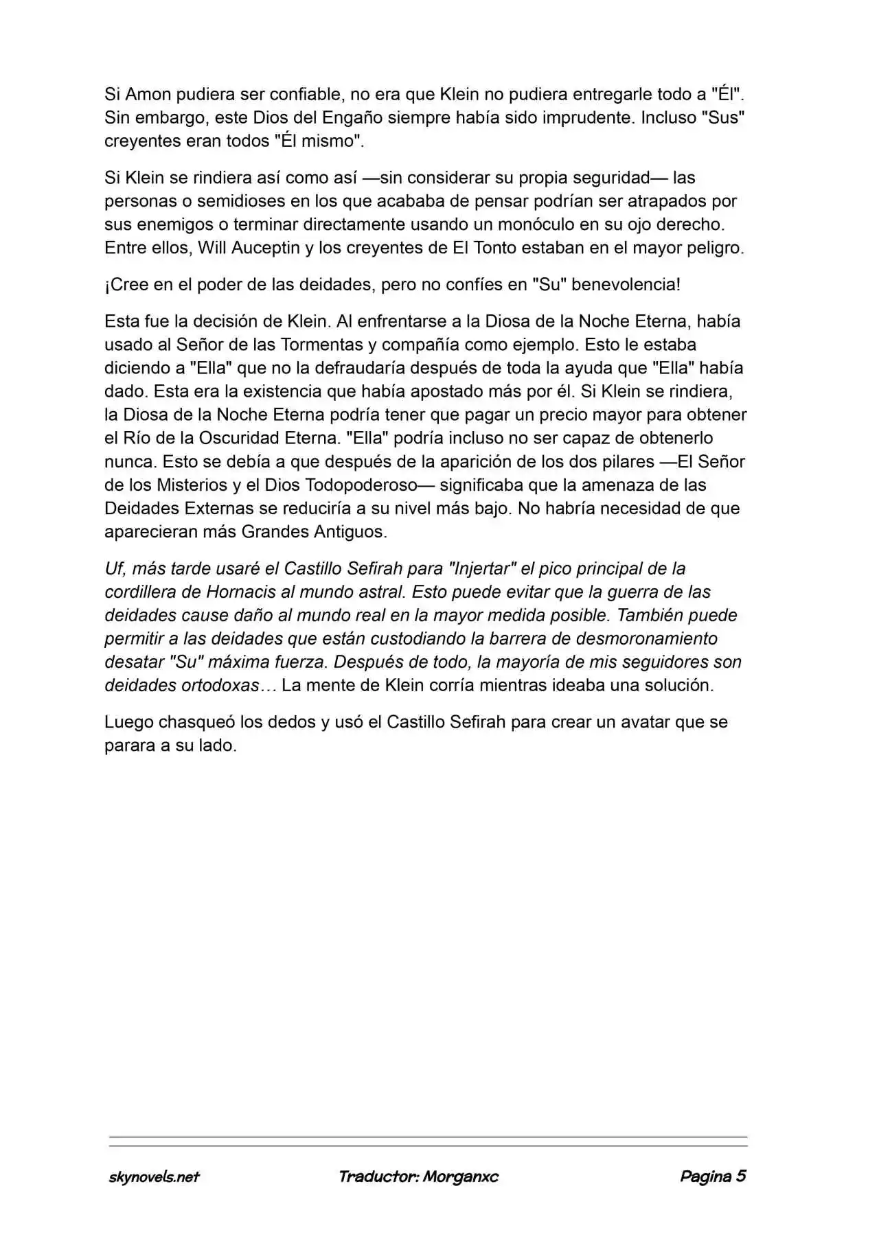 Lord Of The Mysteries (Novela) - Capítulo 1372 - Página 5 - LectorTMOo
