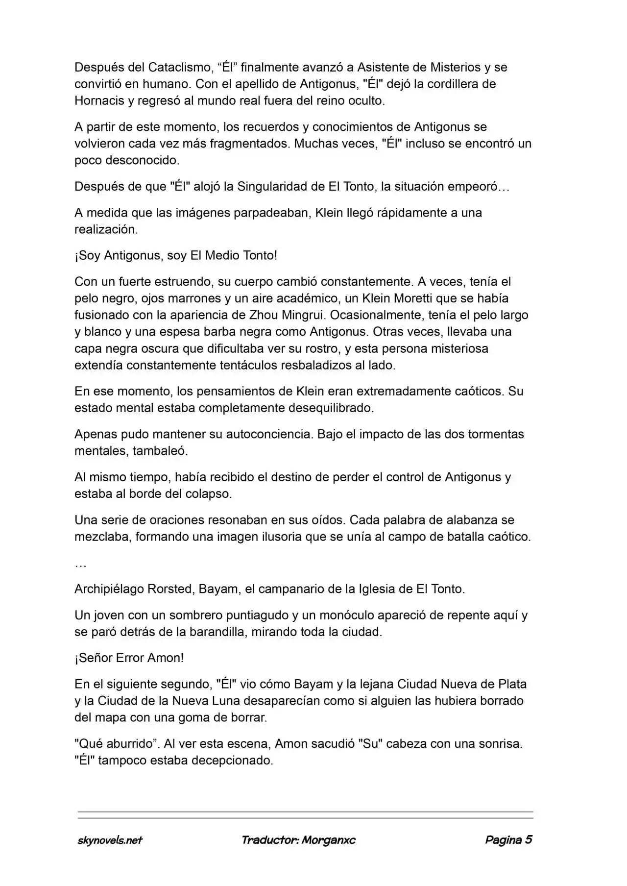 Lord Of The Mysteries (Novela) - Capítulo 1374 - Página 5 - LectorTMOo