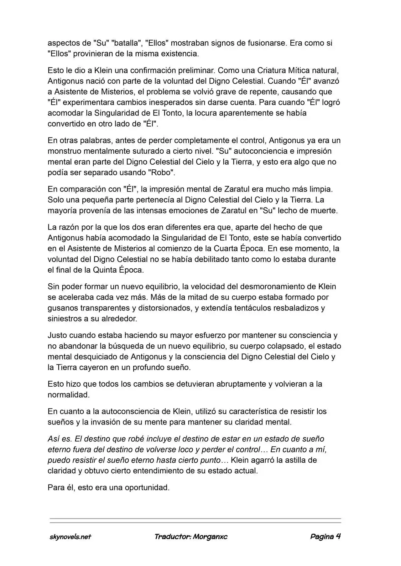 Lord Of The Mysteries (Novela) - Capítulo 1375 - Página 4 - LectorTMOo