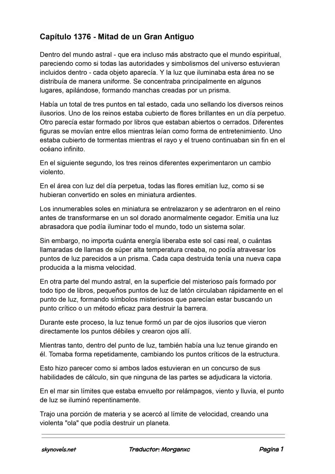 Lord Of The Mysteries (Novela) - Capítulo 1376 - Página 1 - LectorTMOo