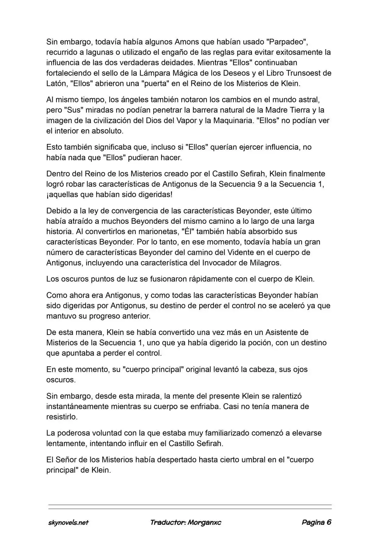 Lord Of The Mysteries (Novela) - Capítulo 1378 - Página 6 - LectorTMOo