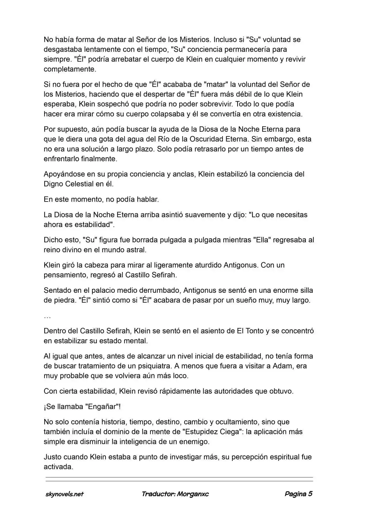 Lord Of The Mysteries (Novela) - Capítulo 1381 - Página 5 - LectorTMOo