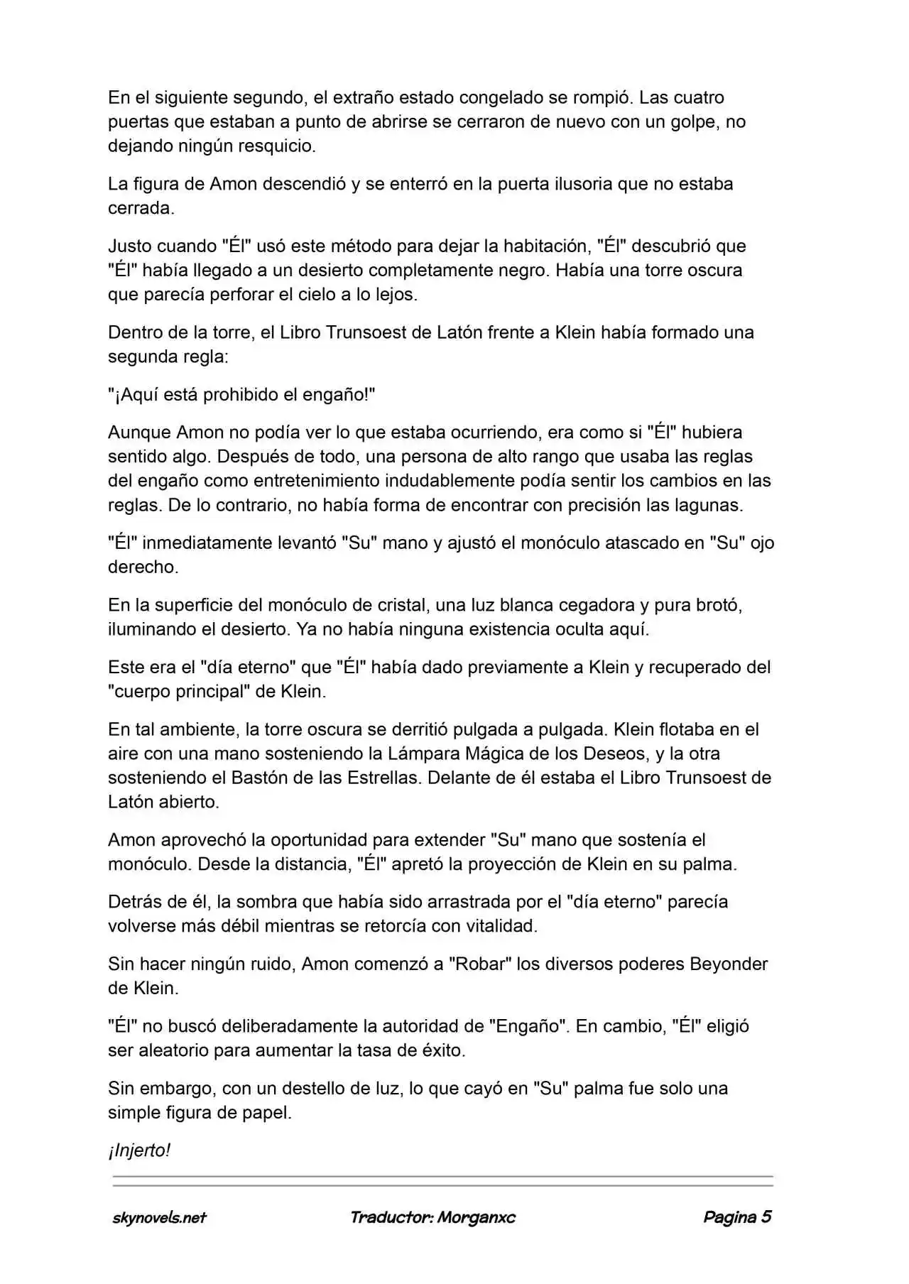 Lord Of The Mysteries (Novela) - Capítulo 1383 - Página 5 - LectorTMOo