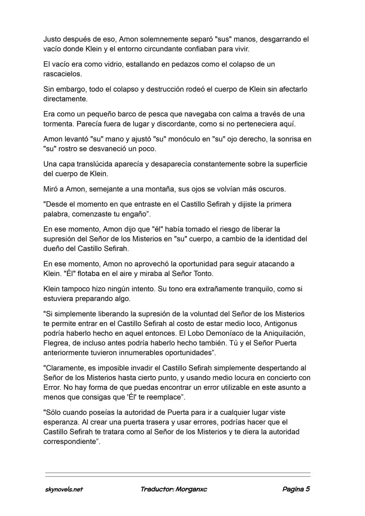 Lord Of The Mysteries (Novela) - Capítulo 1385 - Página 5 - LectorTMOo