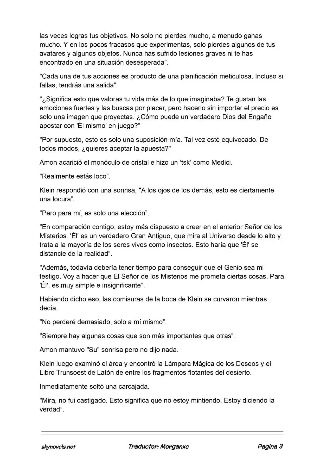 Lord Of The Mysteries (Novela) - Capítulo 1386 - Página 3 - LectorTMOo