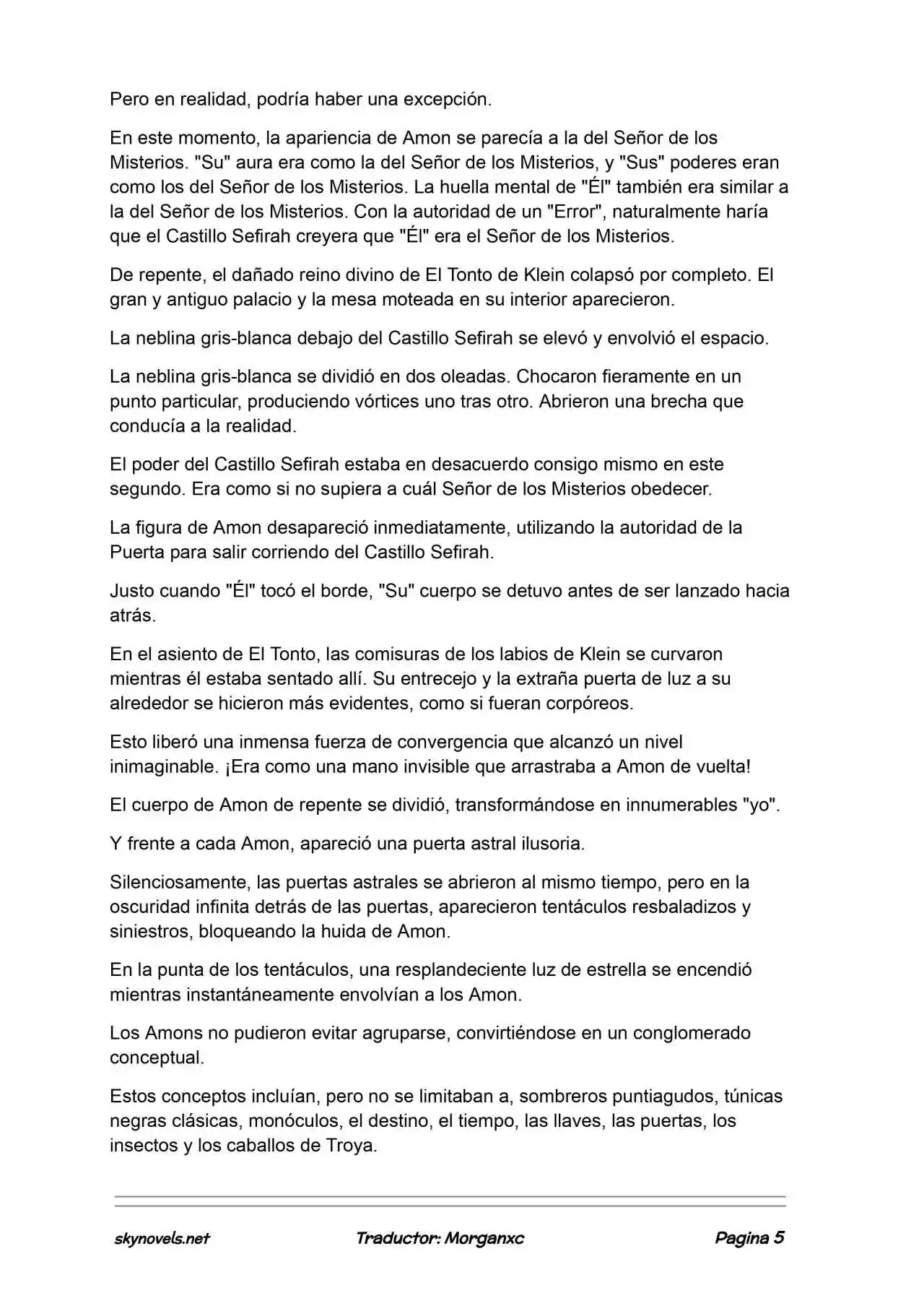 Lord Of The Mysteries (Novela) - Capítulo 1386 - Página 5 - LectorTMOo