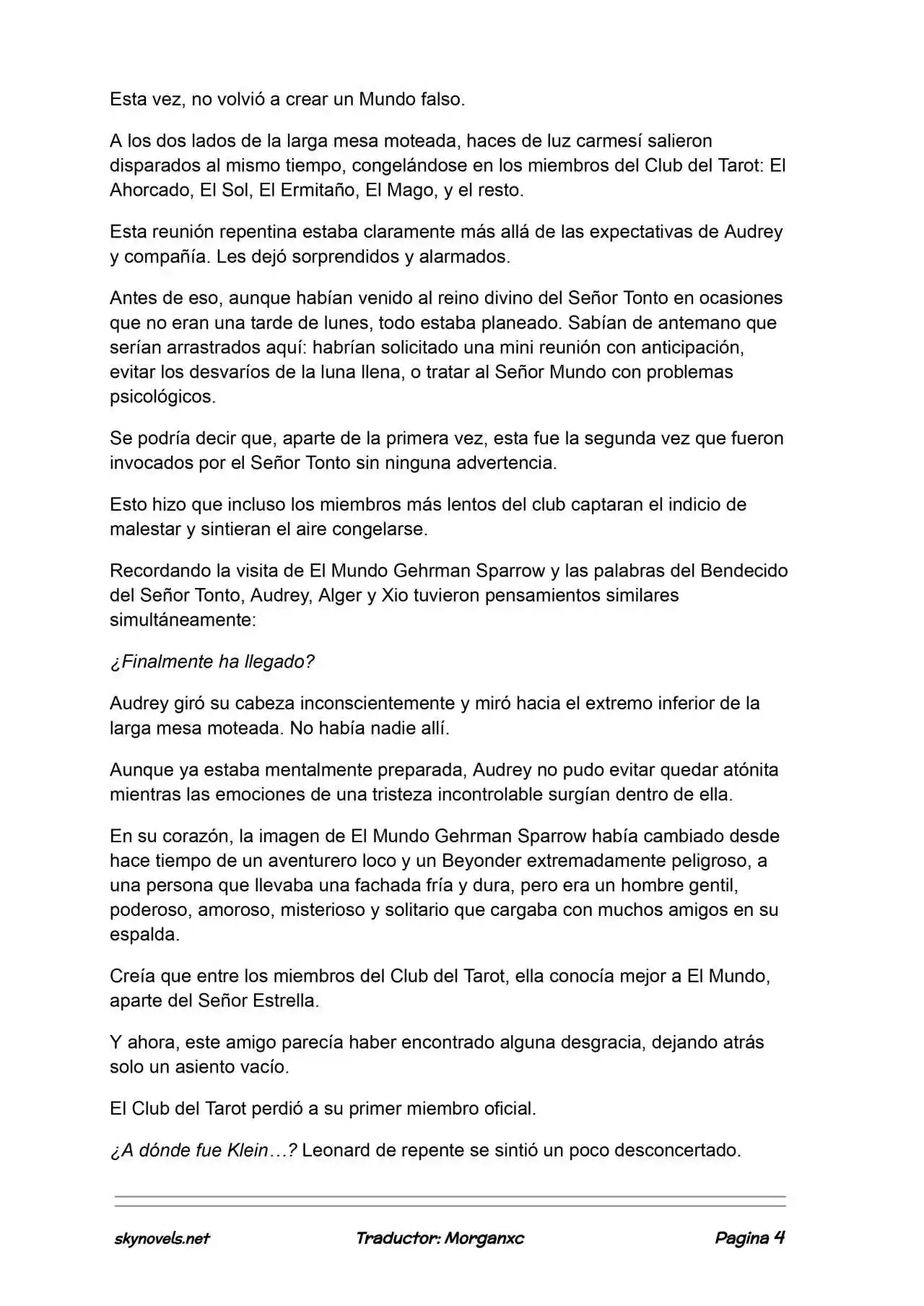 Lord Of The Mysteries (Novela) - Capítulo 1388 - Página 4 - LectorTMOo
