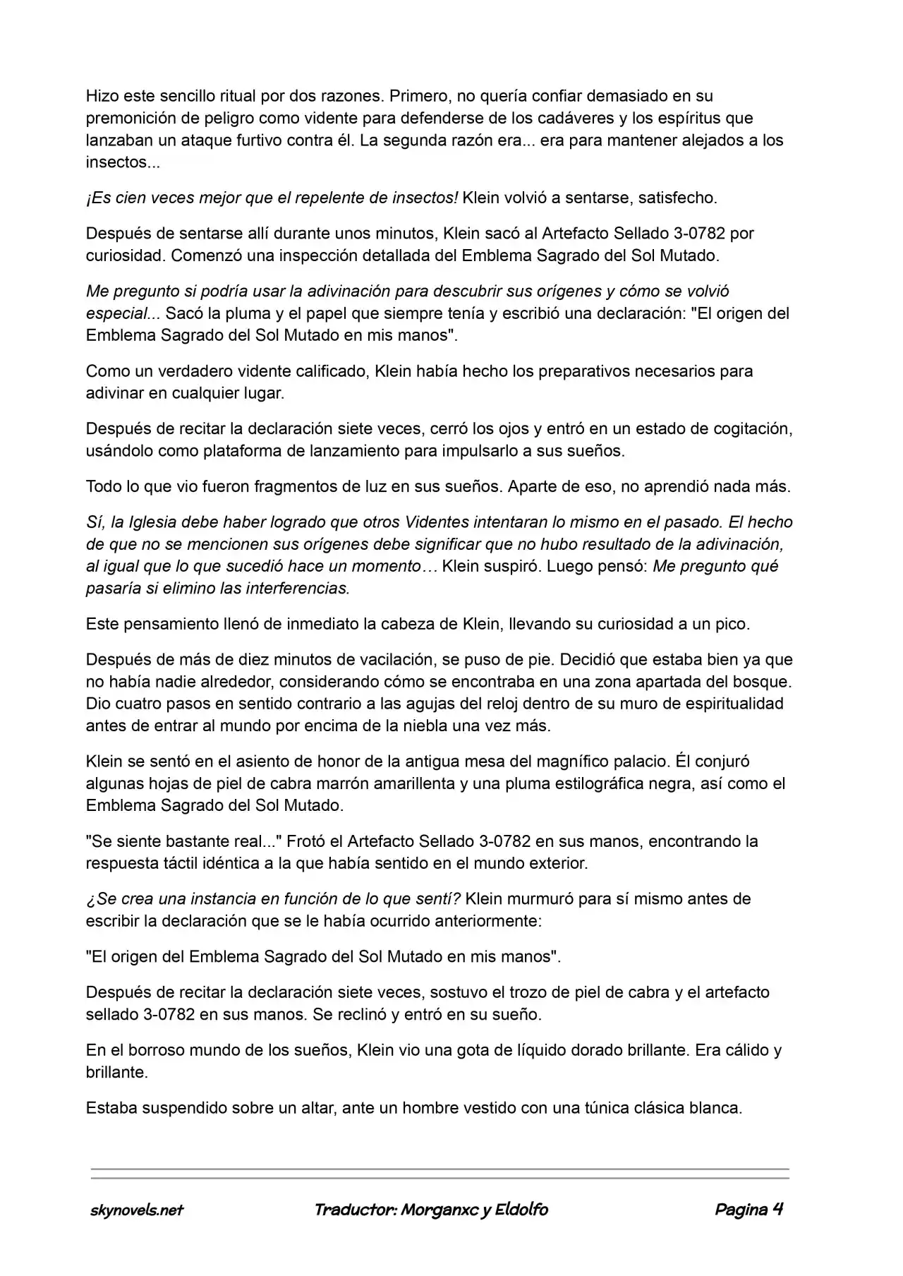 Lord Of The Mysteries (Novela) - Capítulo 139 - Página 4 - LectorTMOo