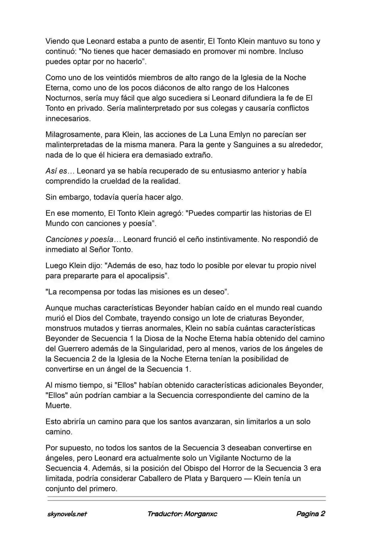Lord Of The Mysteries (Novela) - Capítulo 1390 - Página 2 - LectorTMOo