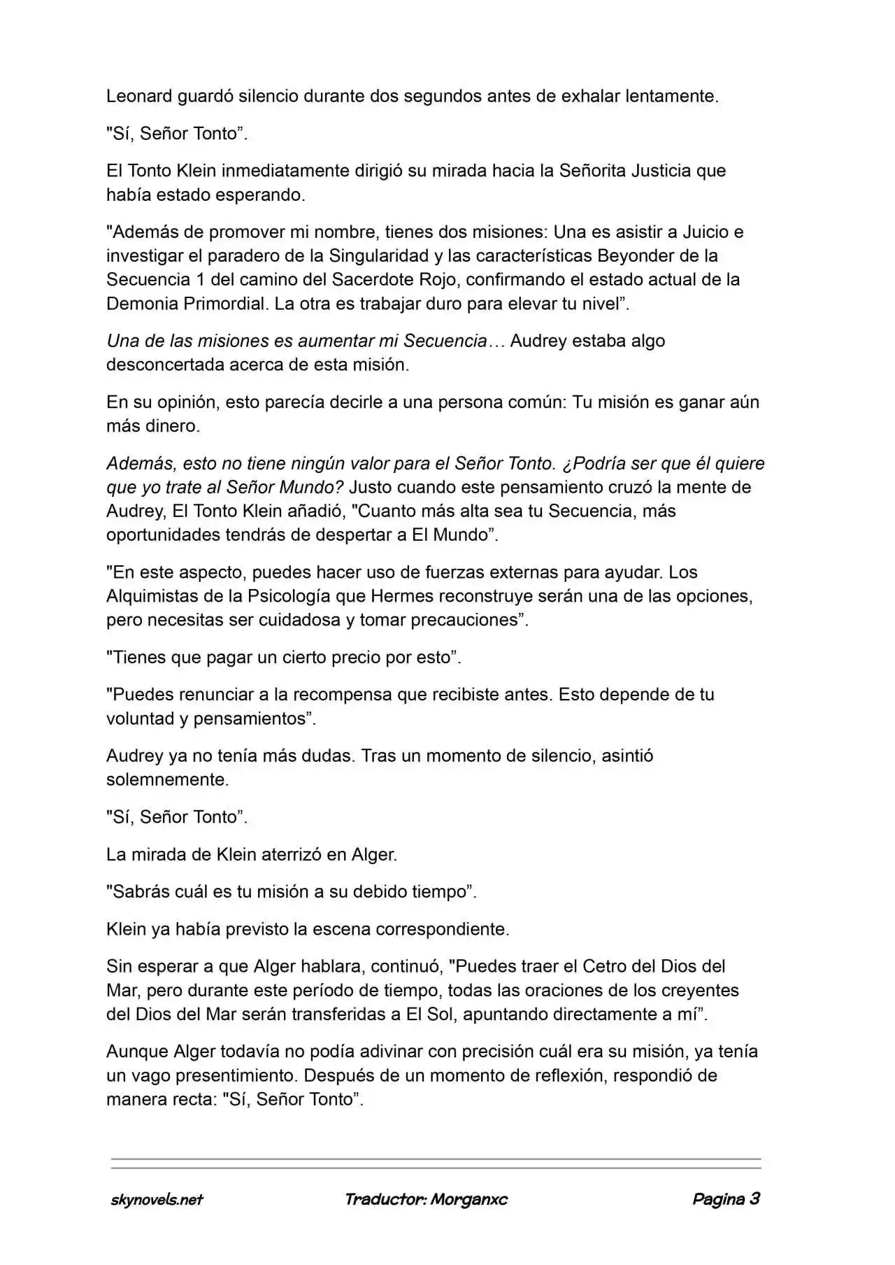 Lord Of The Mysteries (Novela) - Capítulo 1390 - Página 3 - LectorTMOo
