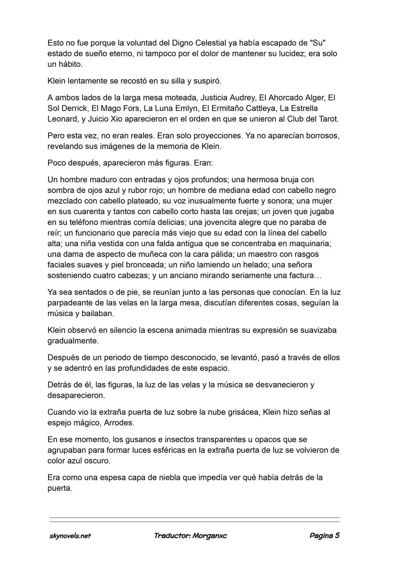Lord Of The Mysteries (Novela) - Capítulo 1390 - Página 5 - LectorTMOo
