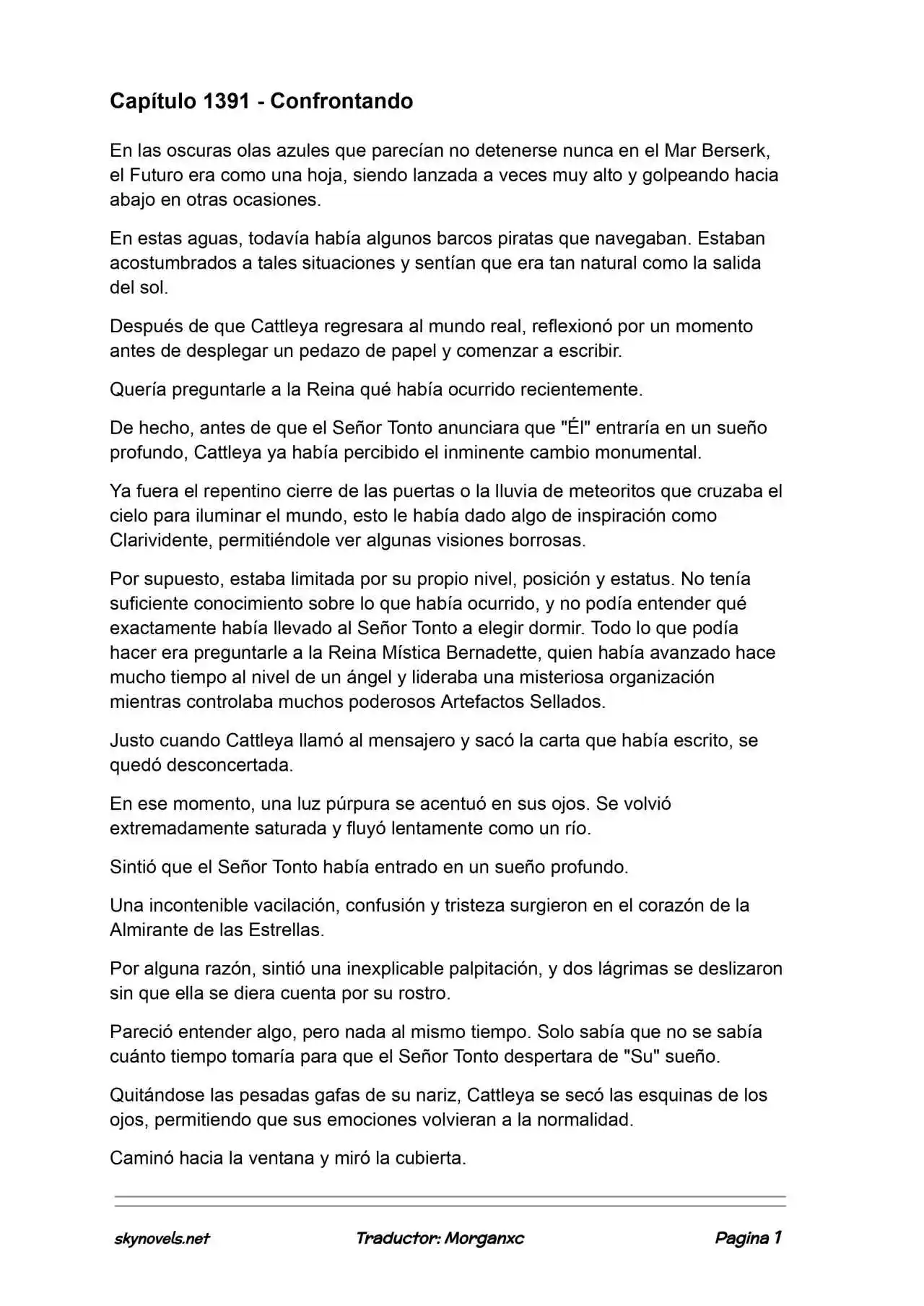 Lord Of The Mysteries (Novela) - Capítulo 1391 - Página 1 - LectorTMOo