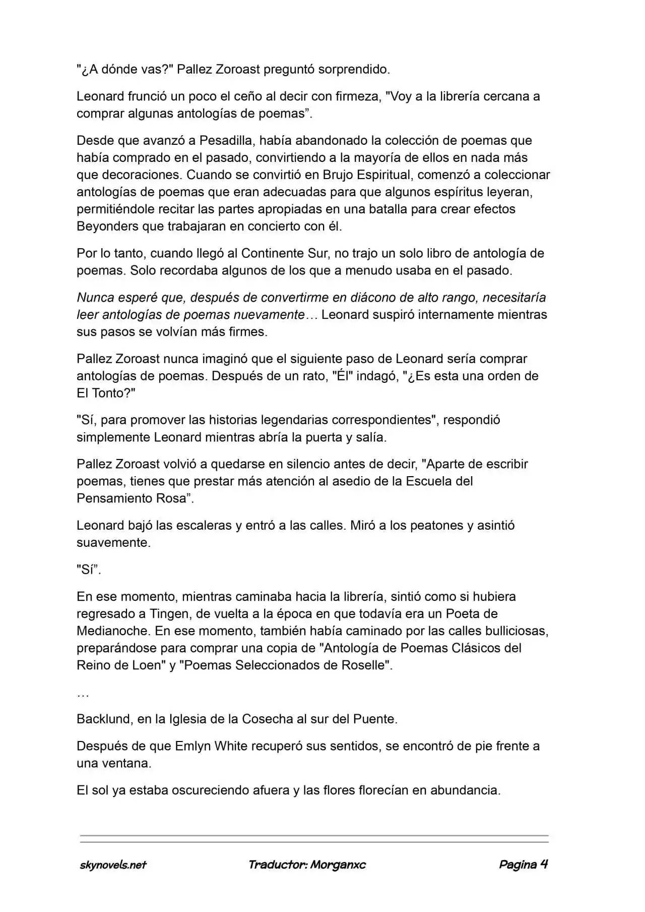 Lord Of The Mysteries (Novela) - Capítulo 1392 - Página 4 - LectorTMOo