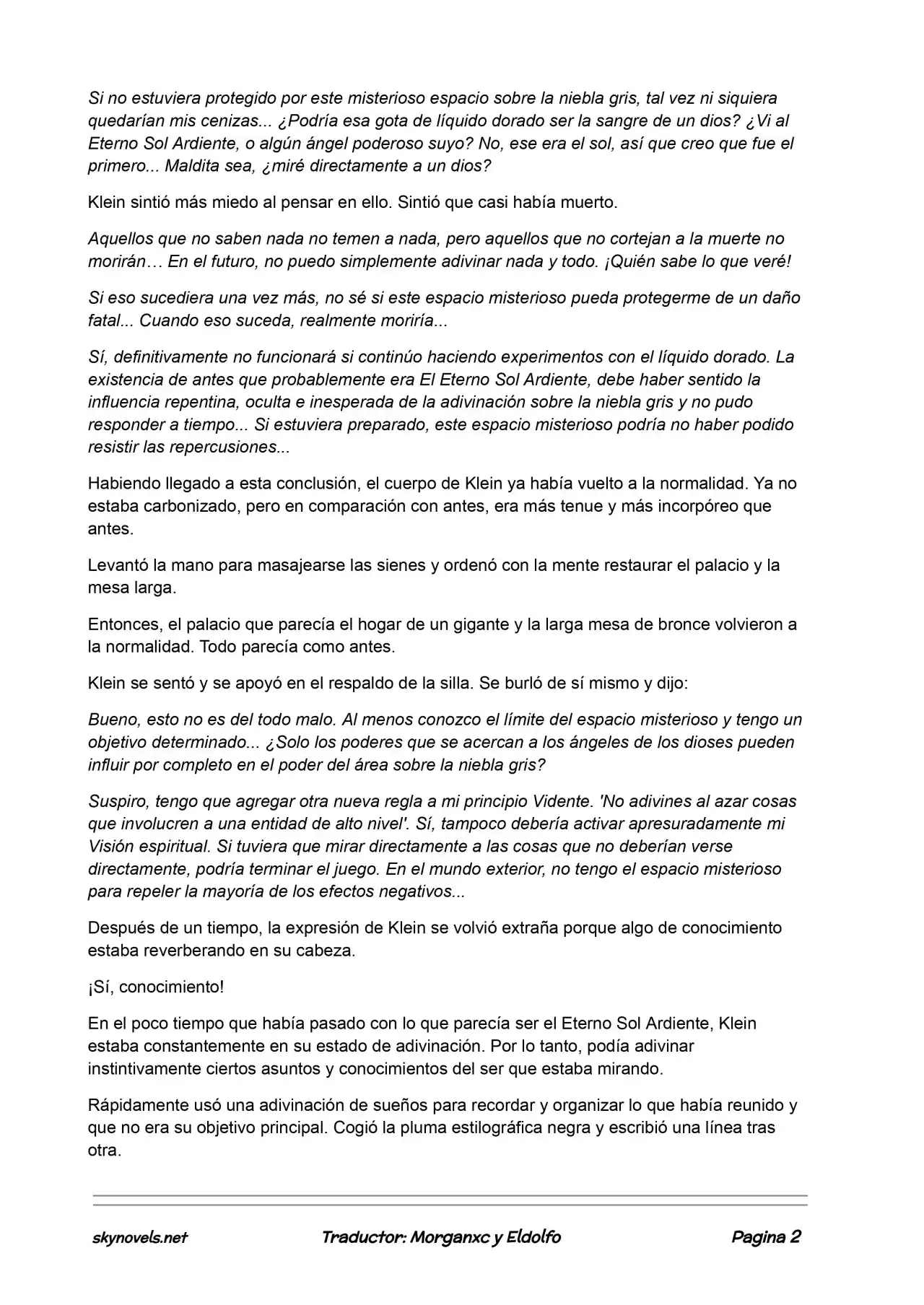 Lord Of The Mysteries (Novela) - Capítulo 140 - Página 2 - LectorTMOo