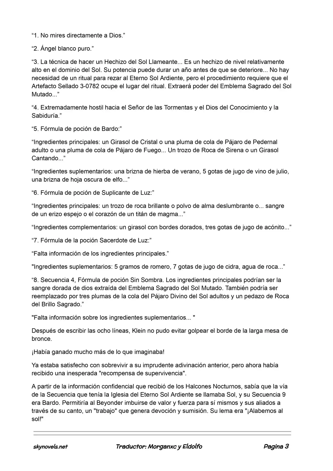 Lord Of The Mysteries (Novela) - Capítulo 140 - Página 3 - LectorTMOo