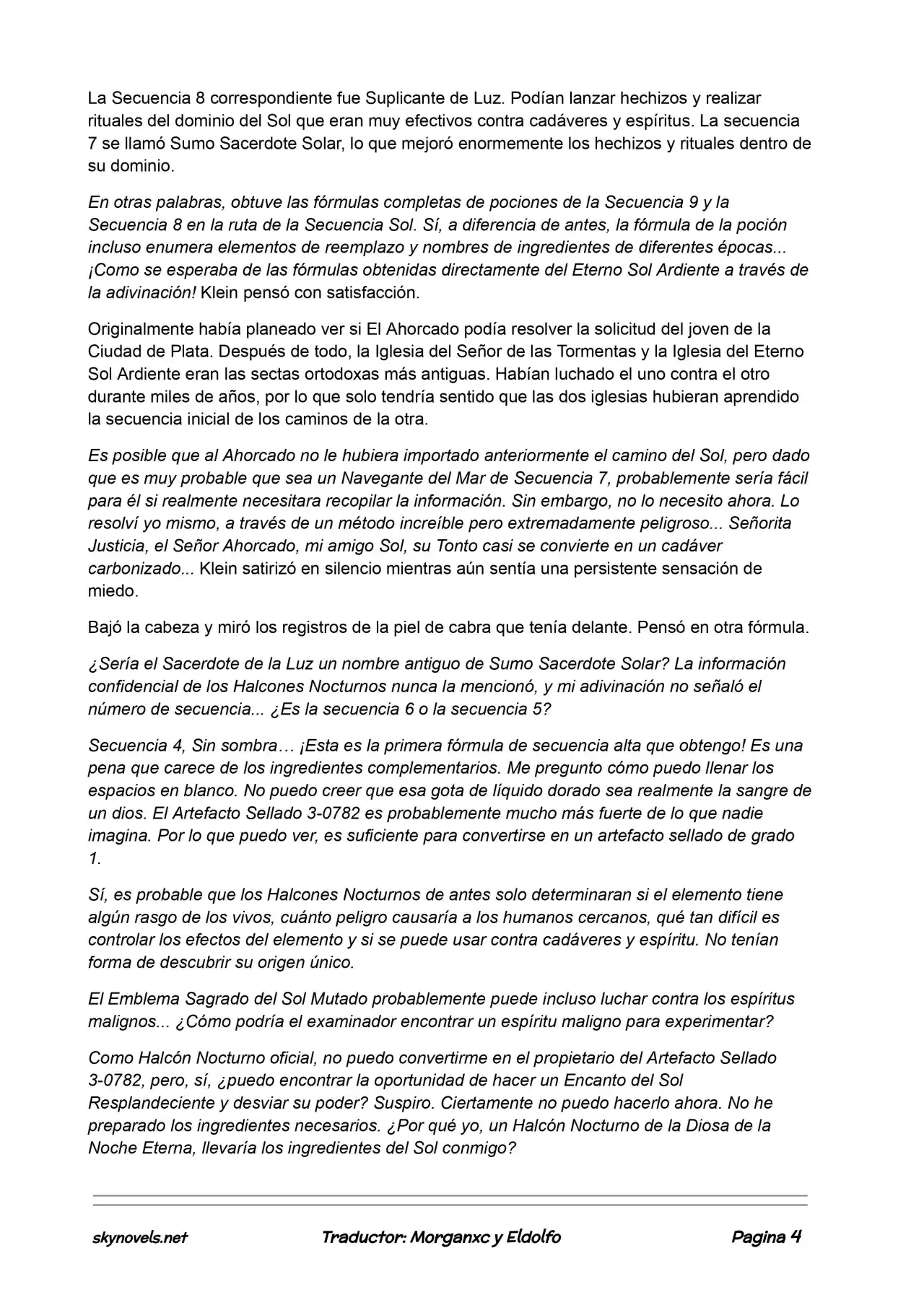 Lord Of The Mysteries (Novela) - Capítulo 140 - Página 4 - LectorTMOo
