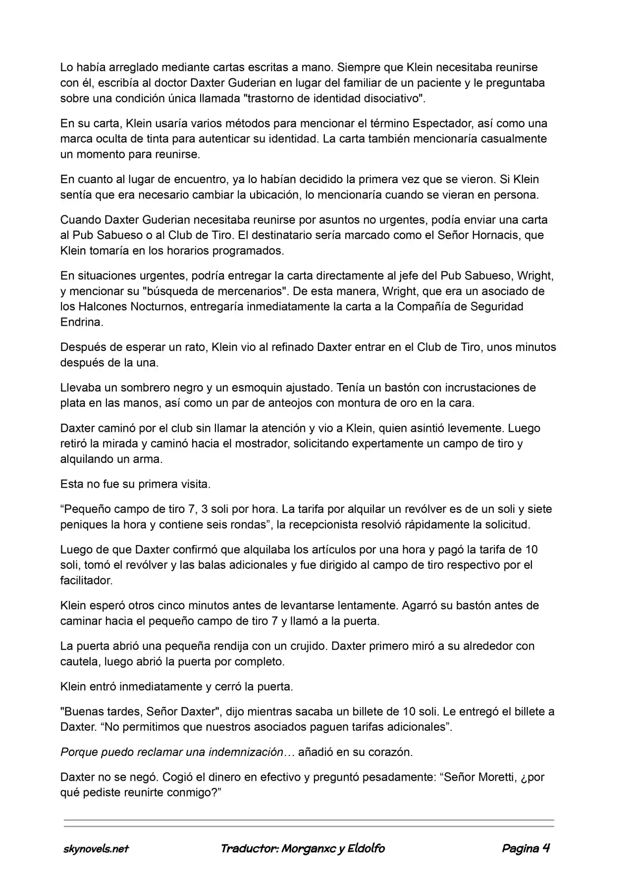 Lord Of The Mysteries (Novela) - Capítulo 141 - Página 4 - LectorTMOo