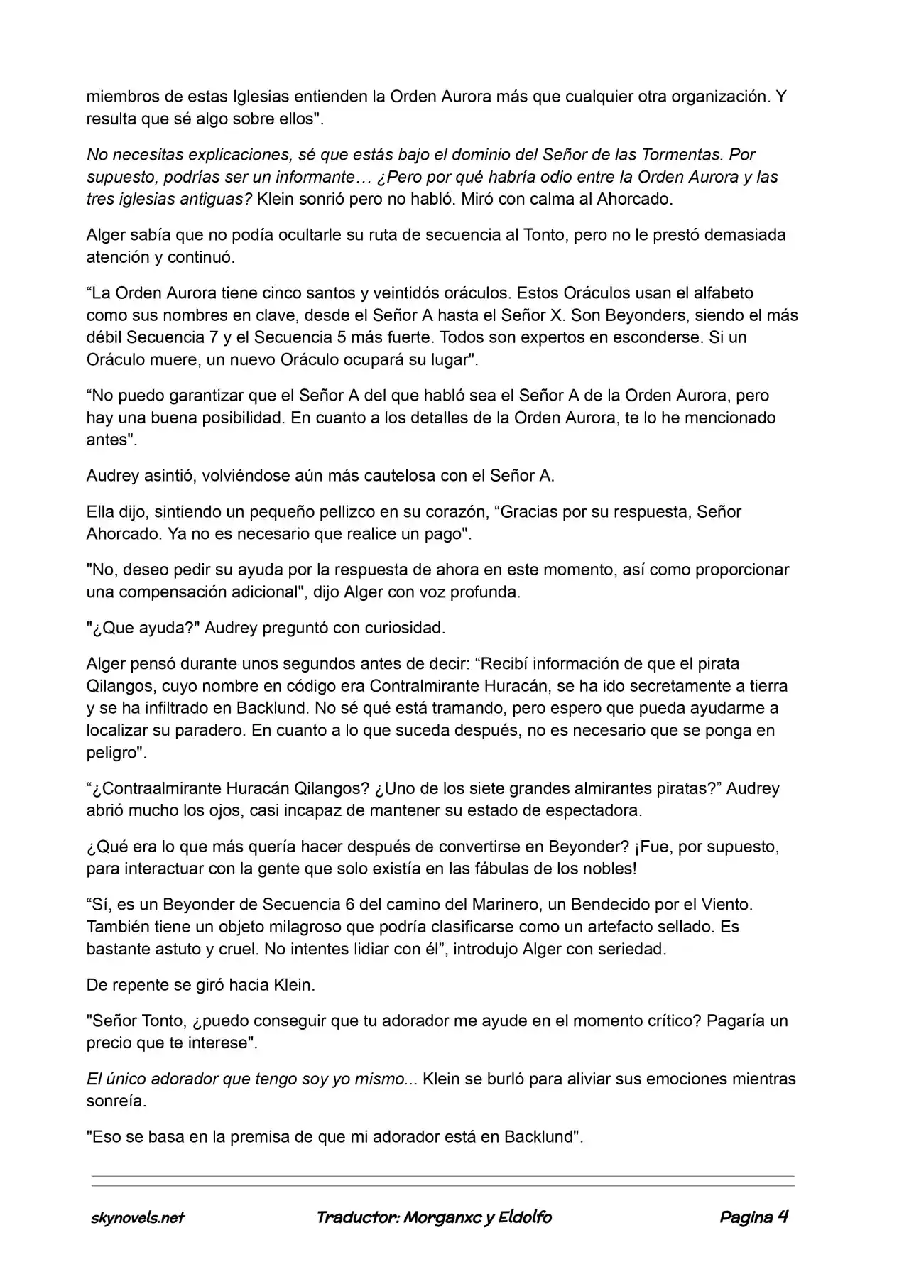 Lord Of The Mysteries (Novela) - Capítulo 145 - Página 4 - LectorTMOo