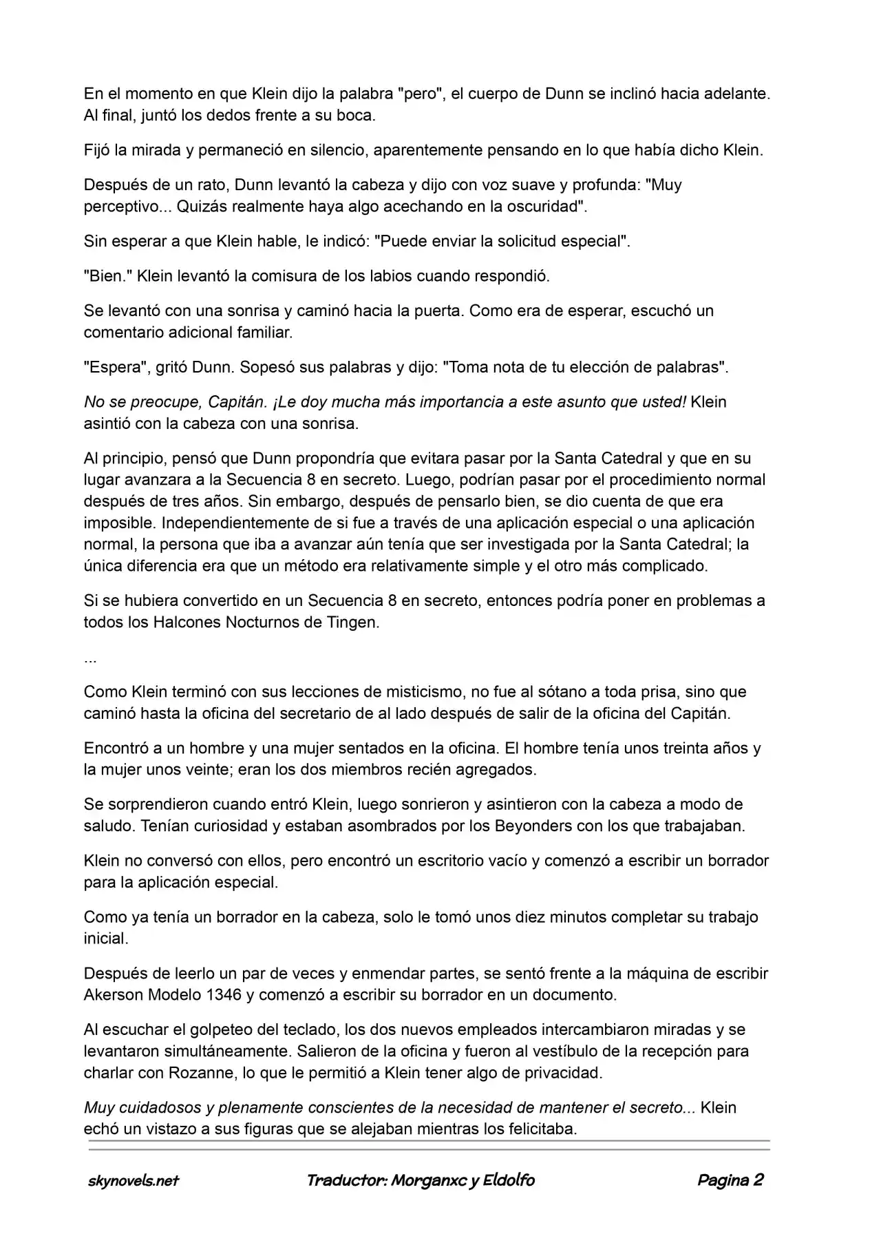 Lord Of The Mysteries (Novela) - Capítulo 154 - Página 2 - LectorTMOo