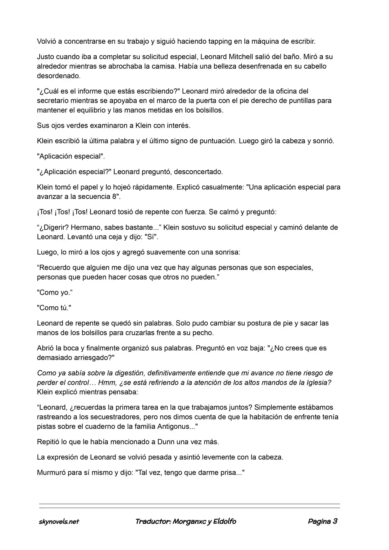 Lord Of The Mysteries (Novela) - Capítulo 154 - Página 3 - LectorTMOo