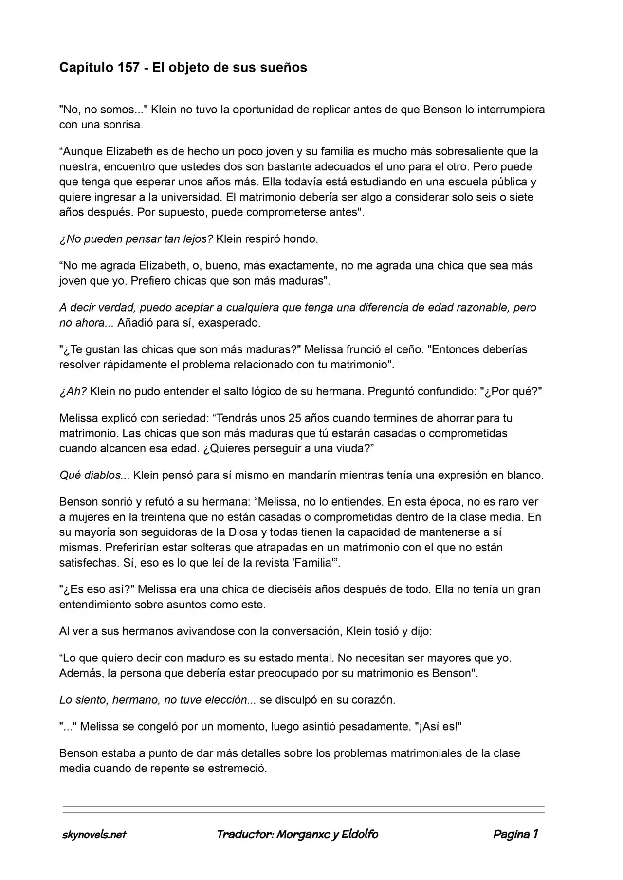 Lord Of The Mysteries (Novela) - Capítulo 157 - Página 1 - LectorTMOo