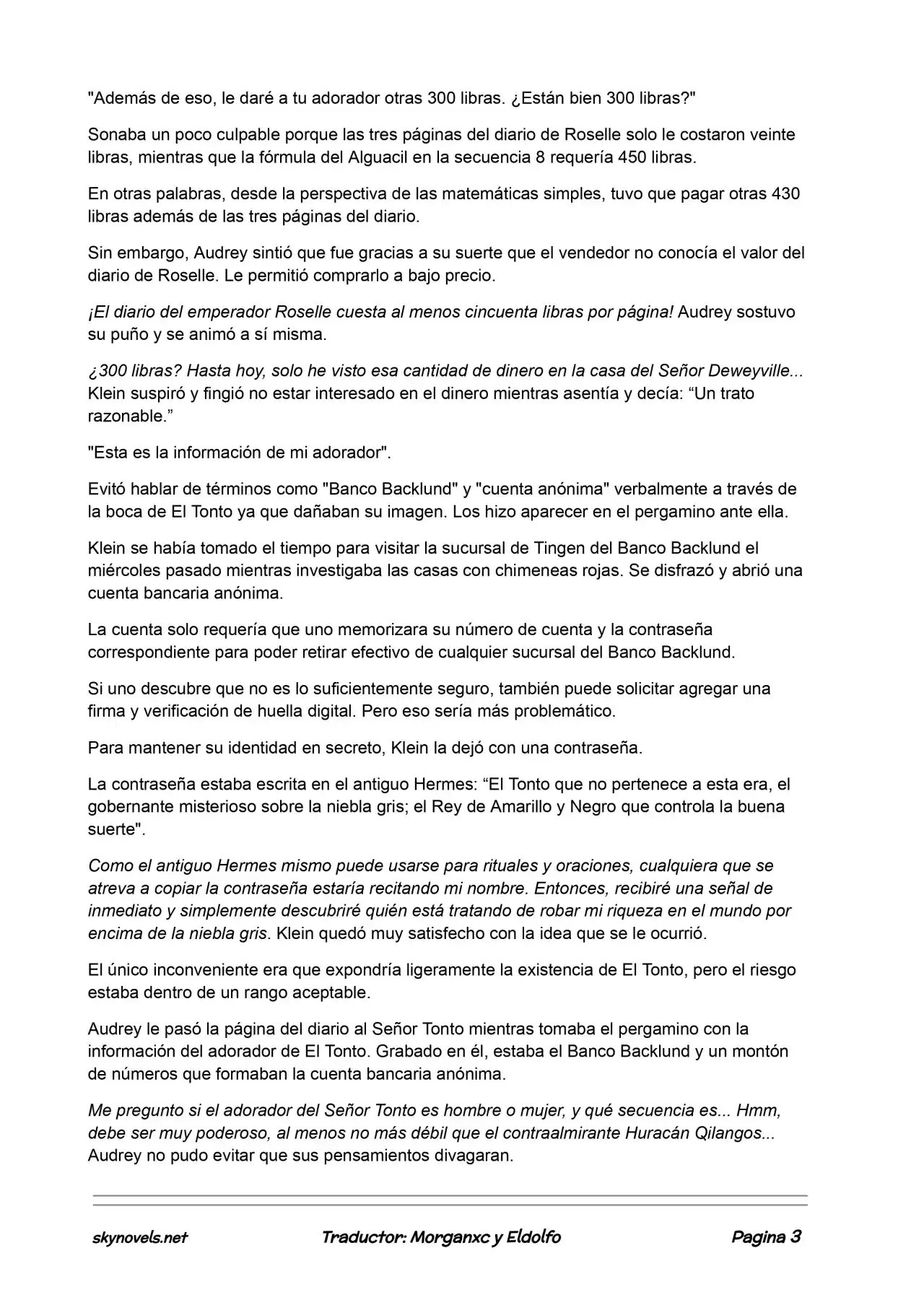 Lord Of The Mysteries (Novela) - Capítulo 158 - Página 3 - LectorTMOo